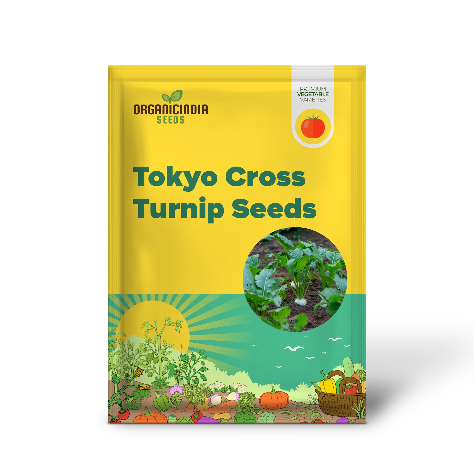 Graines de légumes de navet Tokyo Cross, graines de légumes de qualité supérieure pour des navets croquants et sucrés, idéales pour le jardin potager