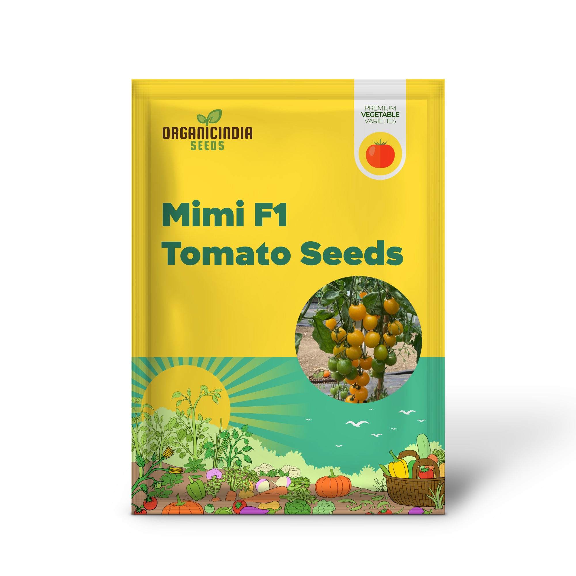 Tomatensamen Yellow Mimi F1, Samen in Premiumqualität für Hobbygärtner, ertragreiche und krankheitsresistente Sorte