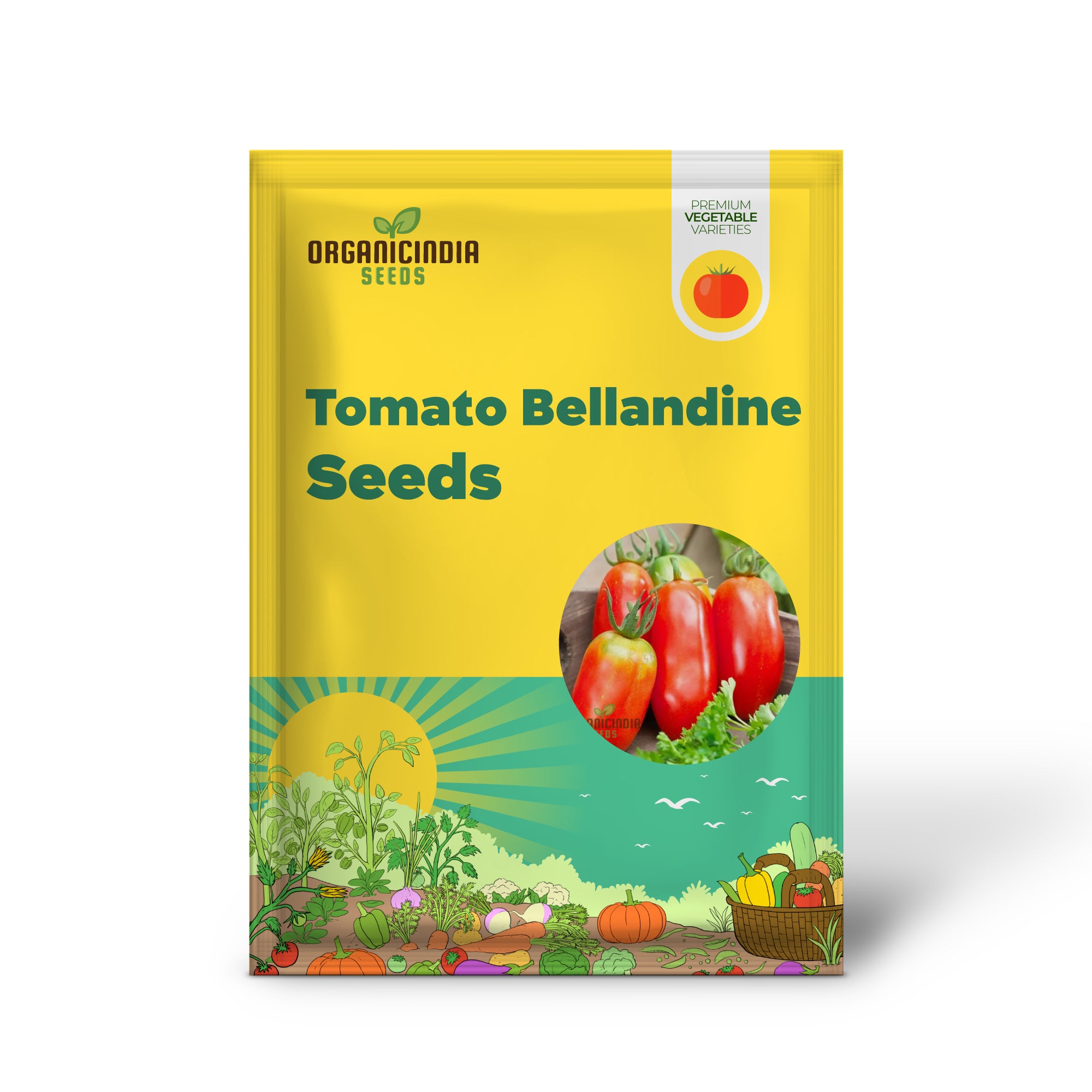 Tomato Bellandine with Premium Vegetable Seeds for a Flavorful and Abundant Harvest in Your Garden