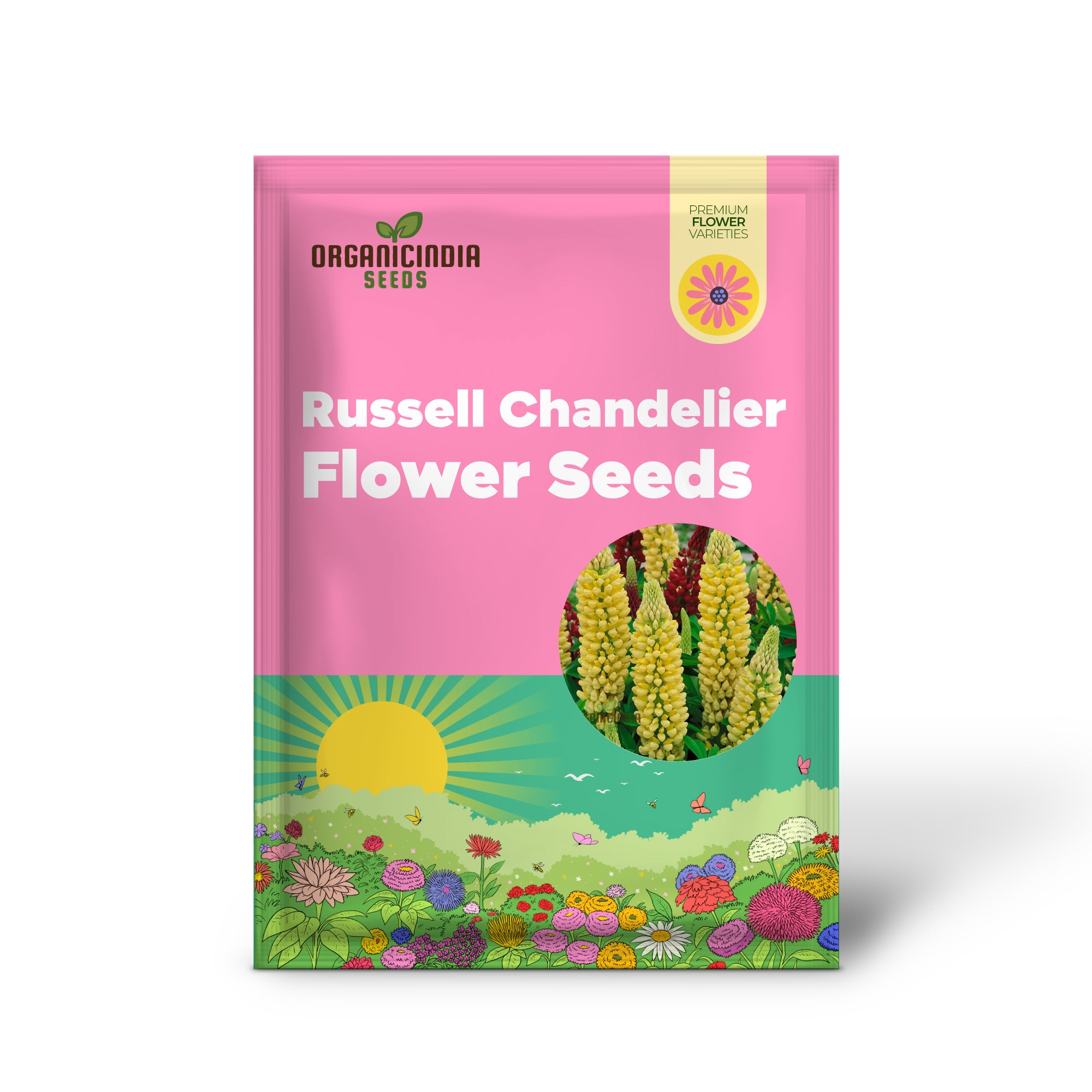 SeedLupin Russell Chandelier - Yellow: Enhance Your Garden with Exquisite Lupine Seeds for Stunning Floral Displays