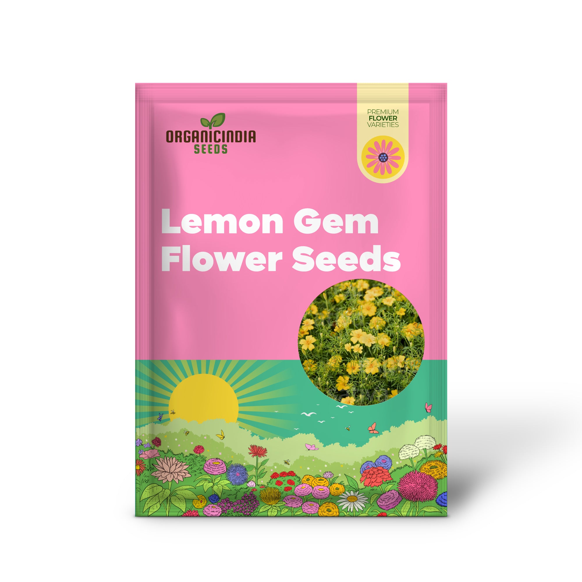 Tagetes Lemon Gem Blumensamen zum Anpflanzen: Verschönern Sie Ihren Garten mit leuchtenden Blüten in Zitrusfarben – Premium-Samen für Gartenliebhaber