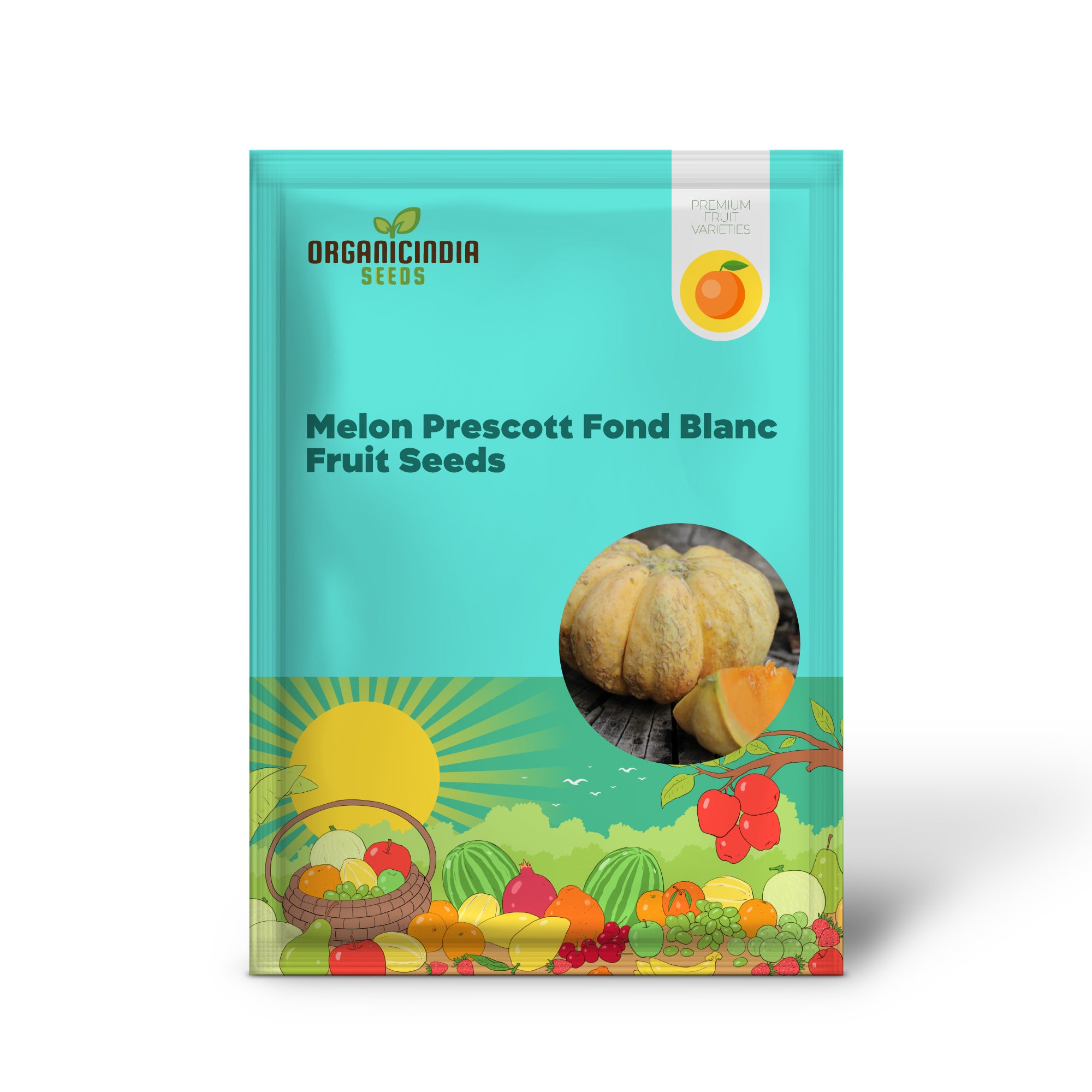 Melon Prescott Fond Blanc For Planting: Exquisite Gardening Delight for Your Green Oasis.