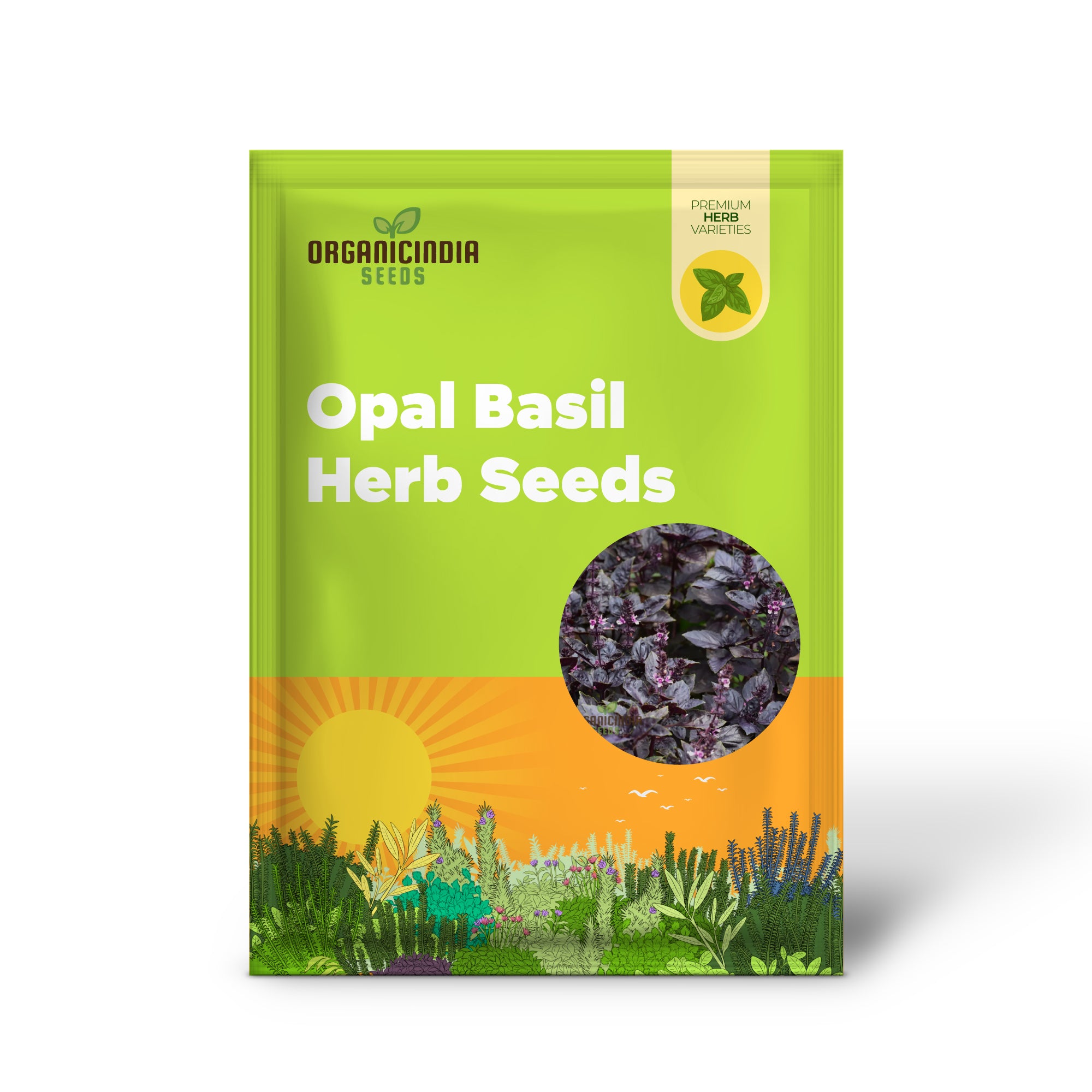 Grow Gourmet Flavors: Purple Dark Opal Basil â€“ Heirloom Herb Seeds for Home Gardening, Exotic Aromatic Leaves, Perfect for Culinary Delights and Ornamental Displays