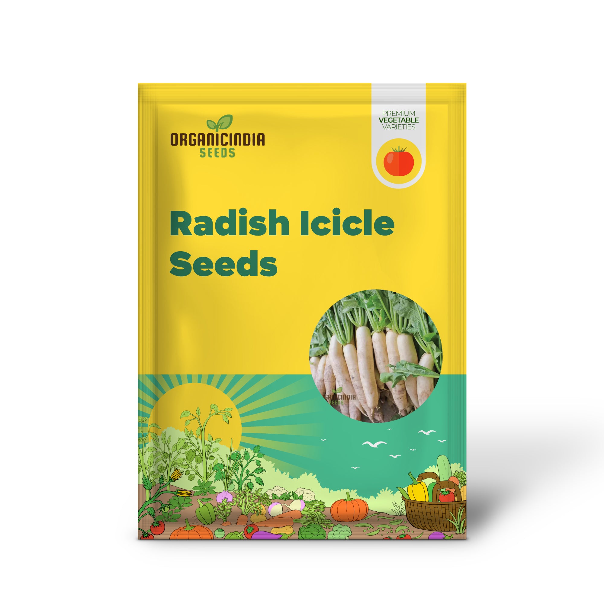 RADISH ICICLE Seeds for Planting - Premium Quality for Gardening Enthusiasts