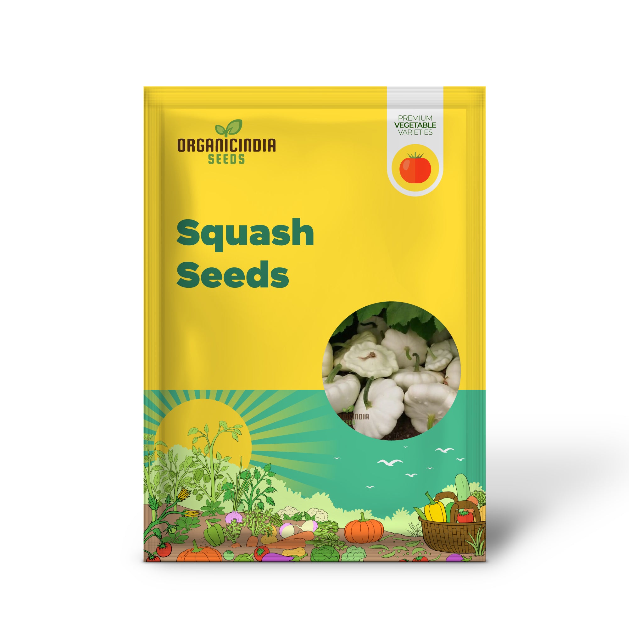 SQUASH (SUMMER) MOONBEAM F1 Seeds for Your Gardening Needs