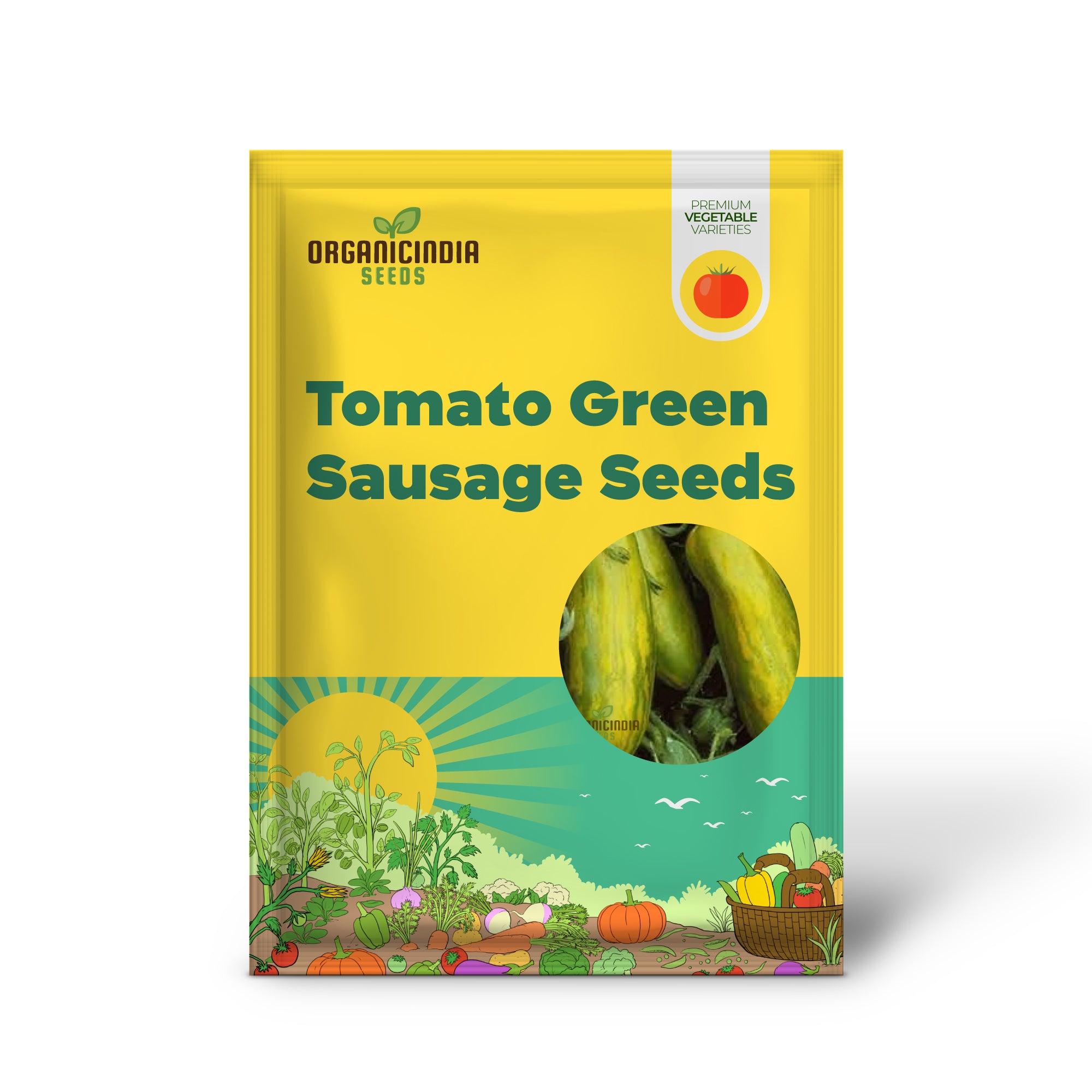 Tomato Green Sausage Seeds for planting, Premium Seeds for Gardening | Buy Online