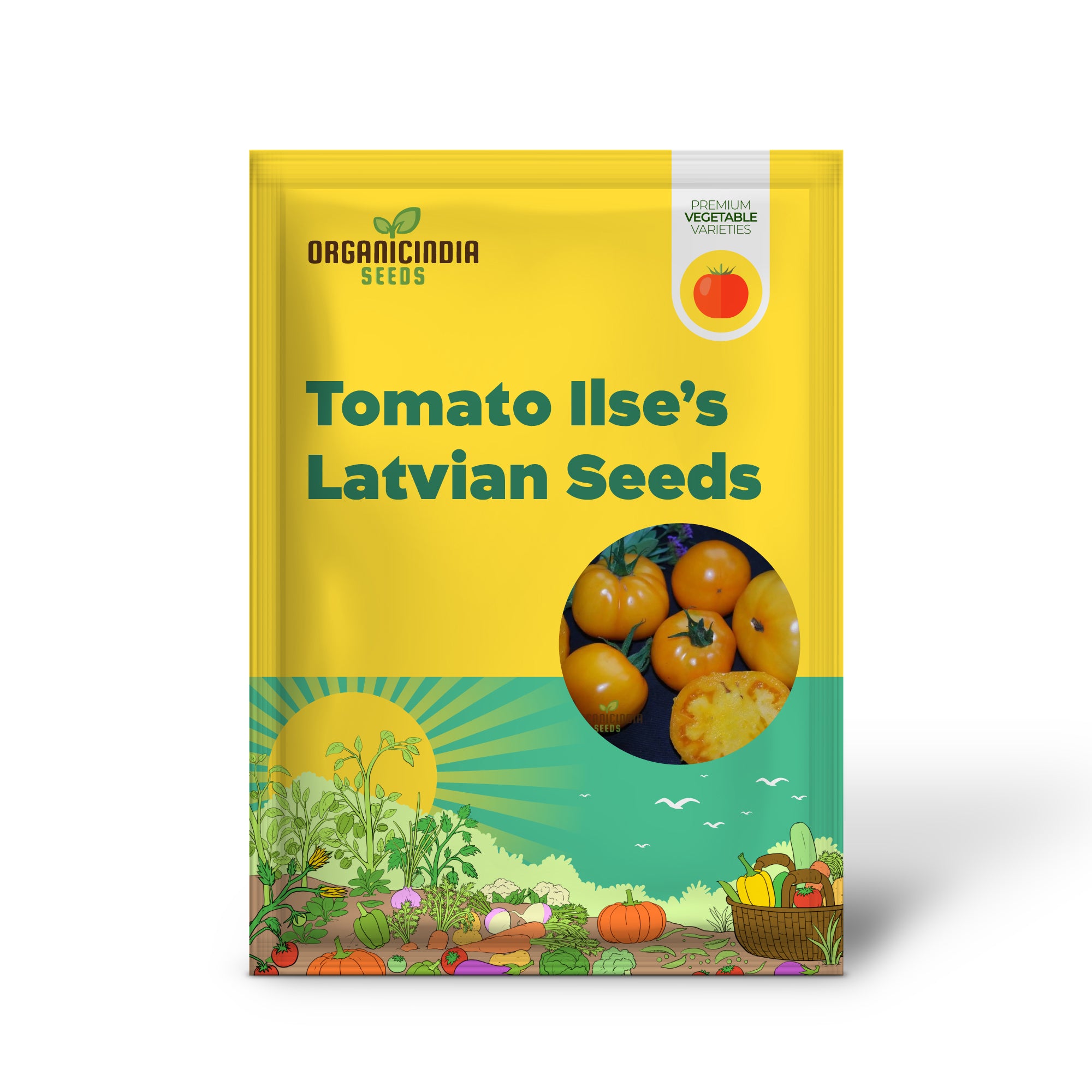 Tomatensamen „Ilse's Yellow Latvian“ zum Anpflanzen – Premium-Gartensamen für kräftige Ernten