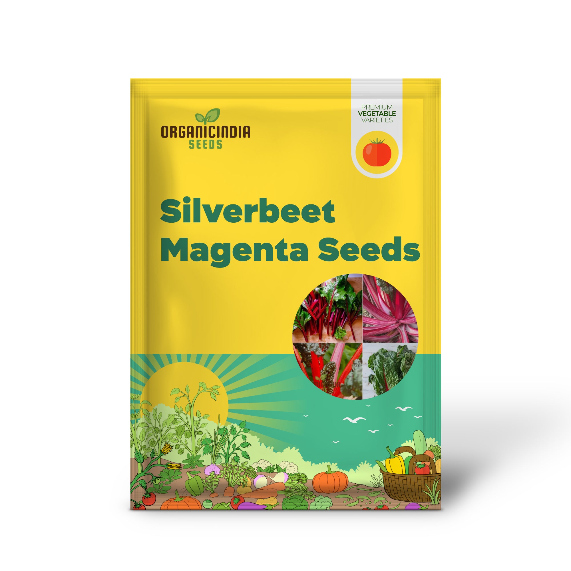 Silverbeet - Magenta Seeds | High-Quality Seeds for Planting & Gardening | Organic Silverbeet Seeds for Your Garden