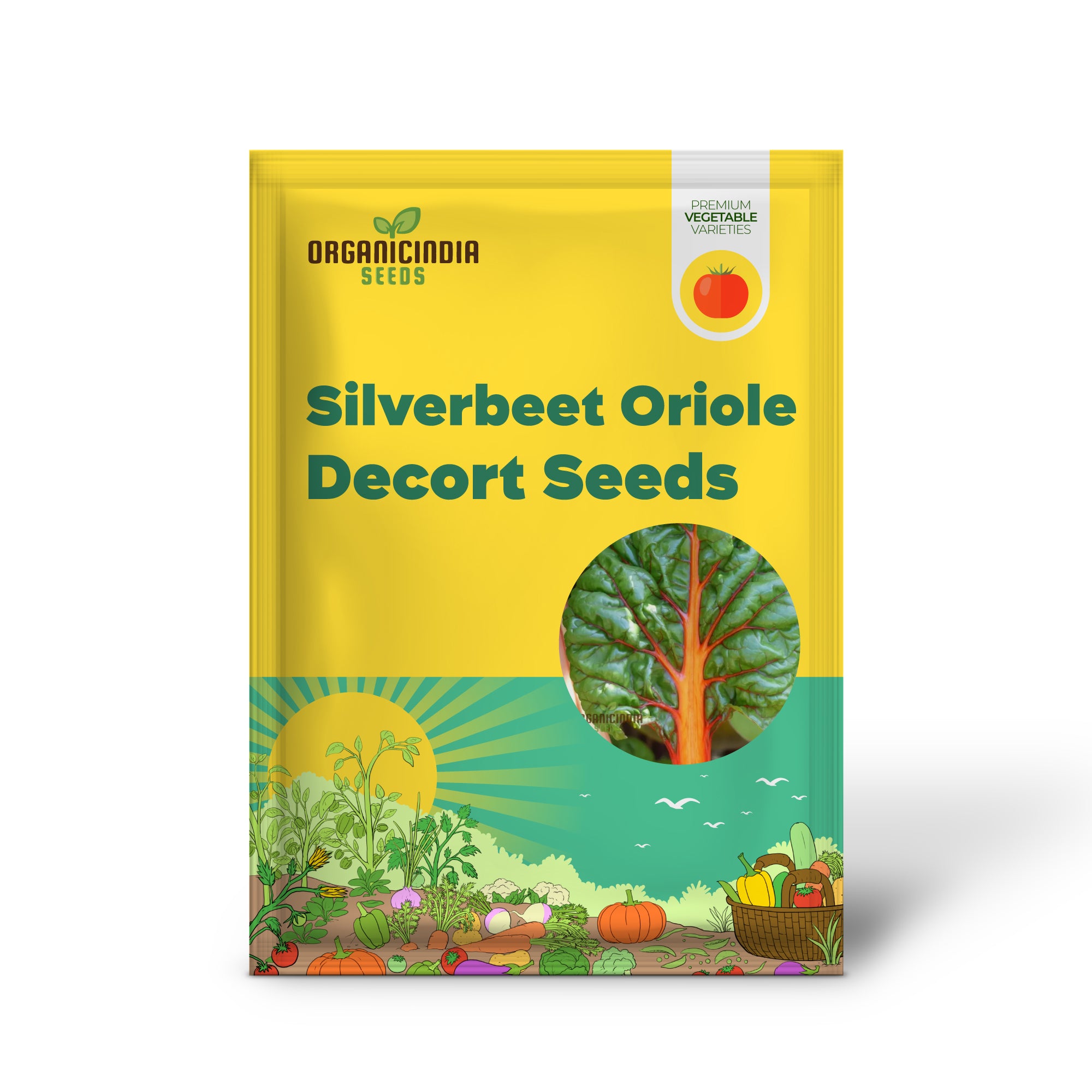 Silverbeet Oriole Decort (Orange) Seeds - Premium Quality Seeds for Planting & Gardening