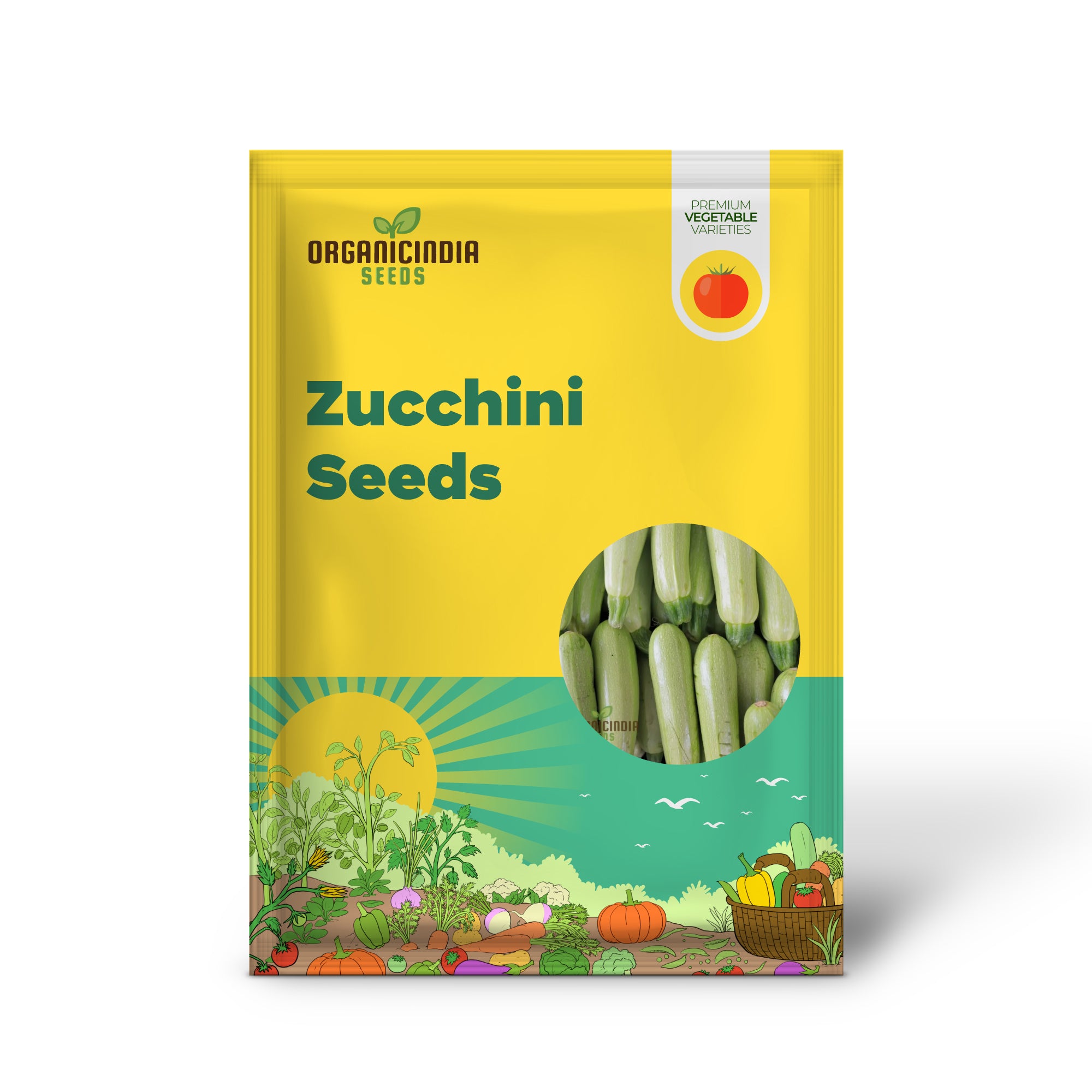 Zucchini - Grey (Lebanese) Seeds for Planting - Premium Quality Gardening Seeds