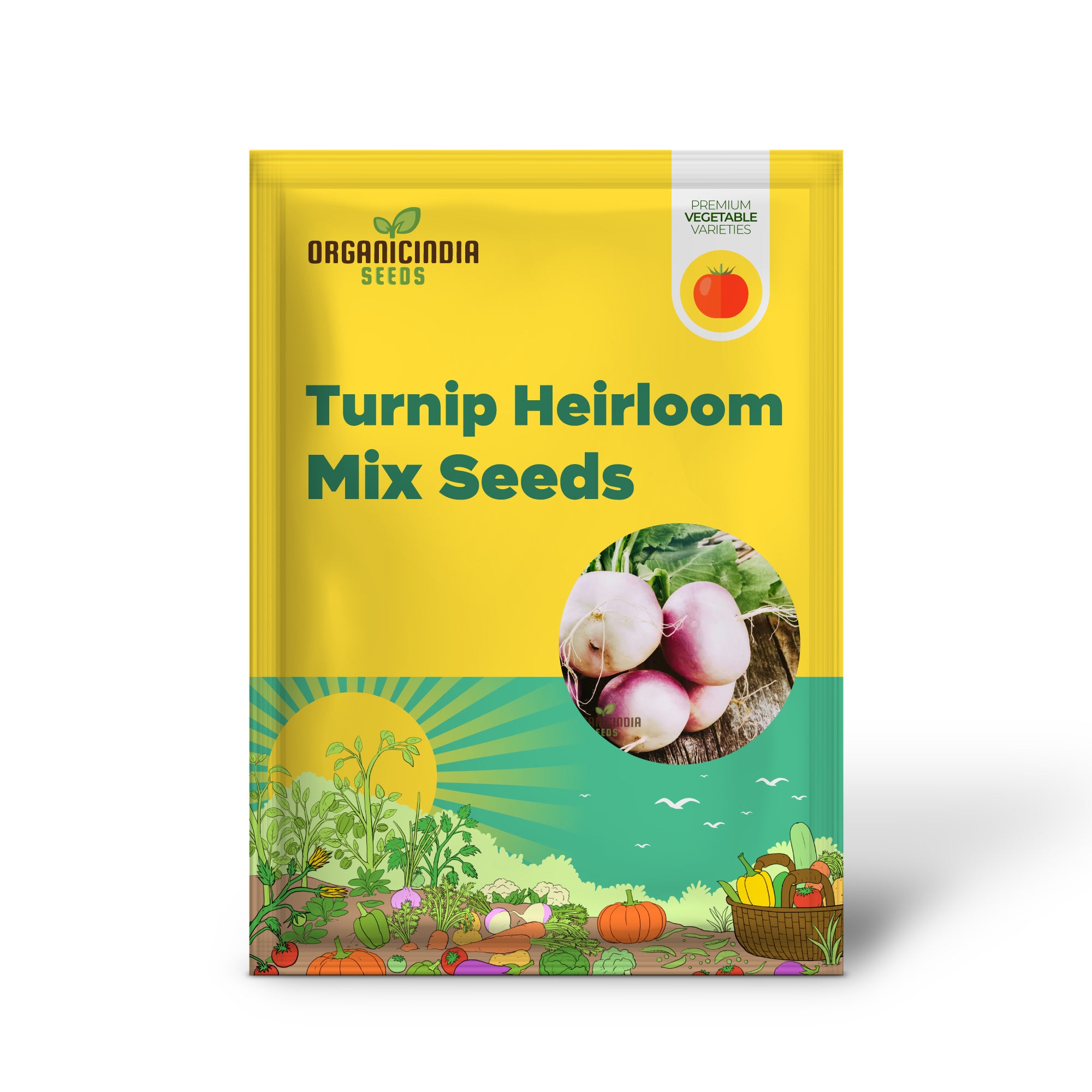 Steckrüben - Heirloom-Mix Gemüsesamen zum Anpflanzen, Premium-Kollektion für Ihren Garten