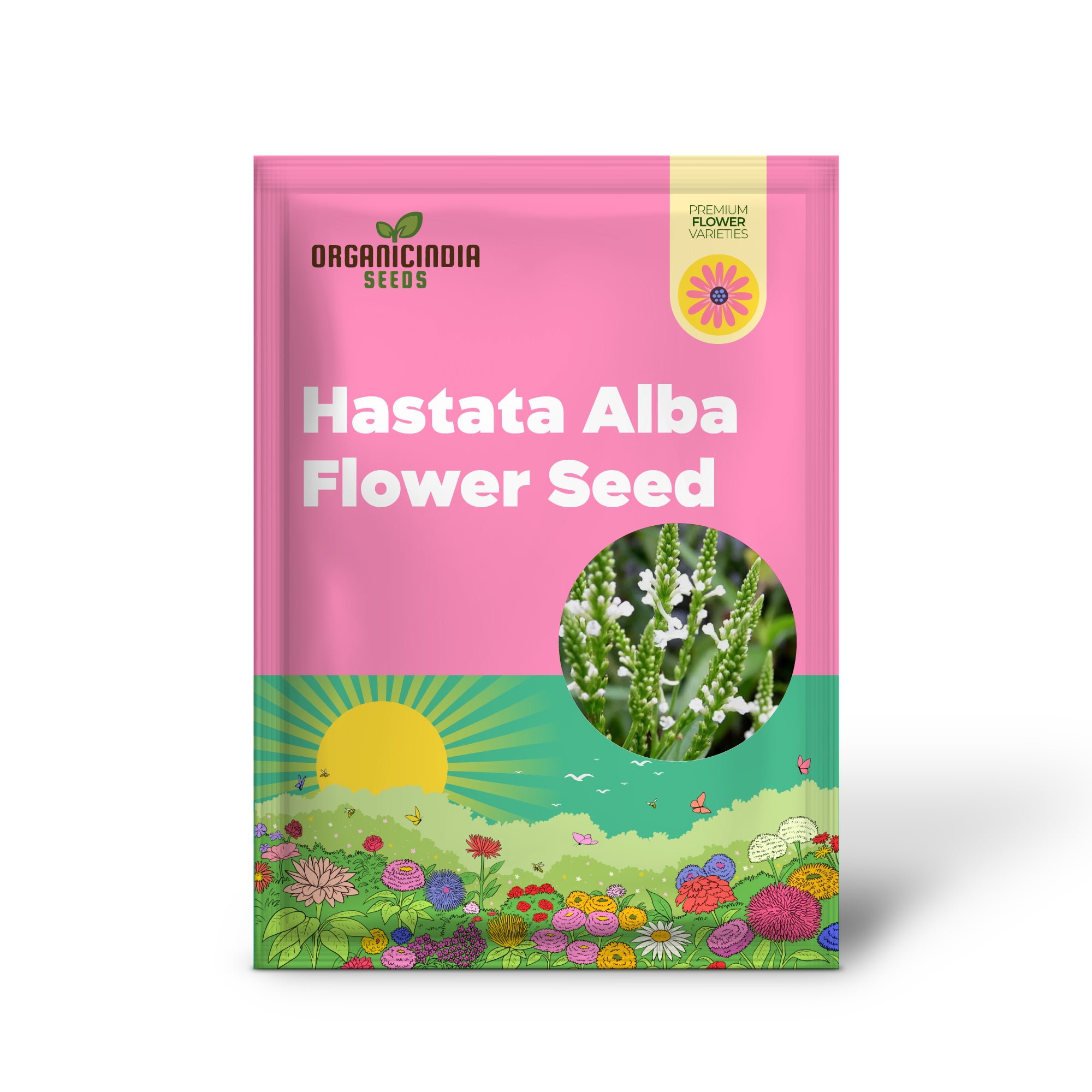 Verbena Hastata Alba Flower Seeds, Premium, Hardy White Blooms - Perfect for Pollinators & Garden Beauty