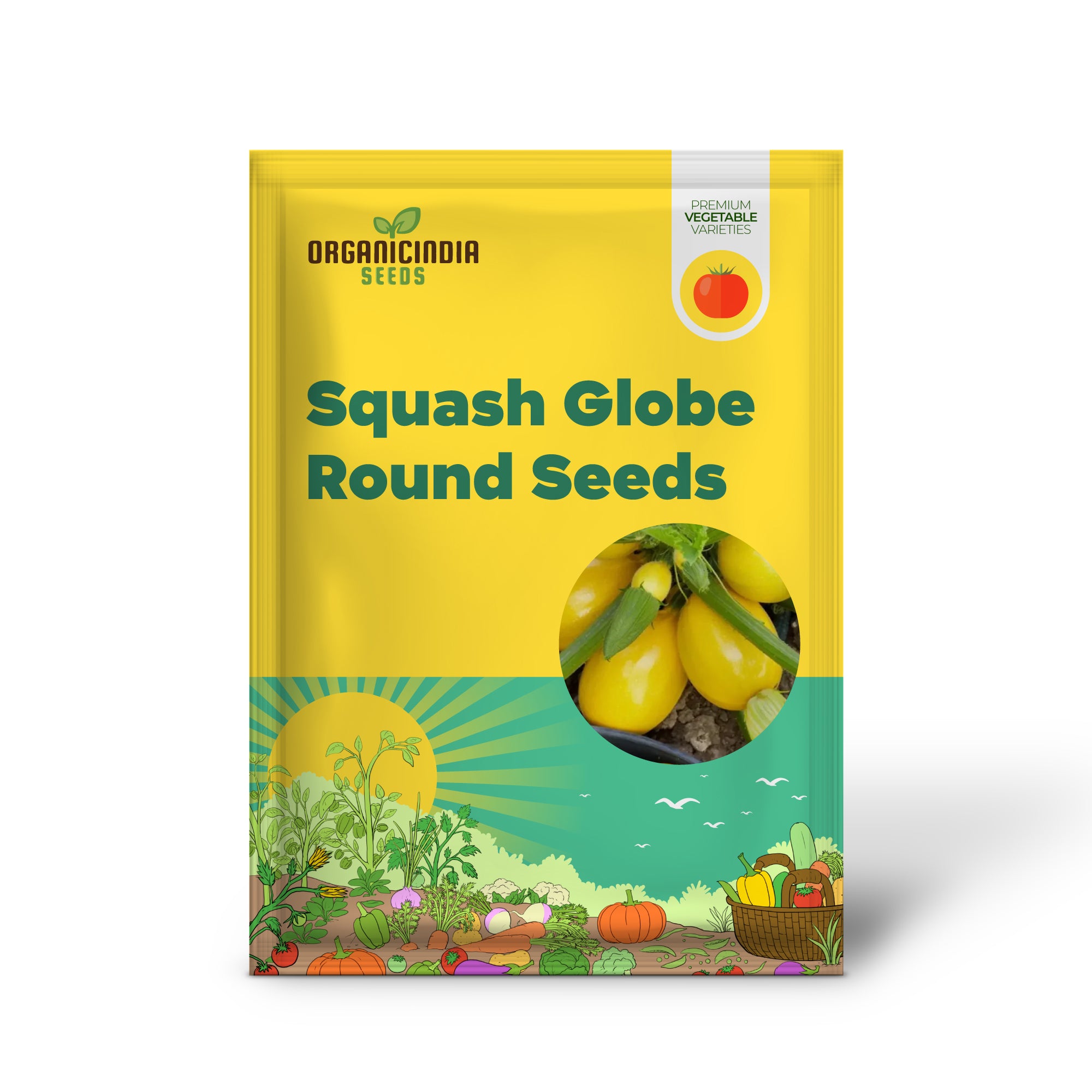 Squash Globe Round Yellow Vegetable Seeds For Planting ,Grow Delicious Round Yellow Squash