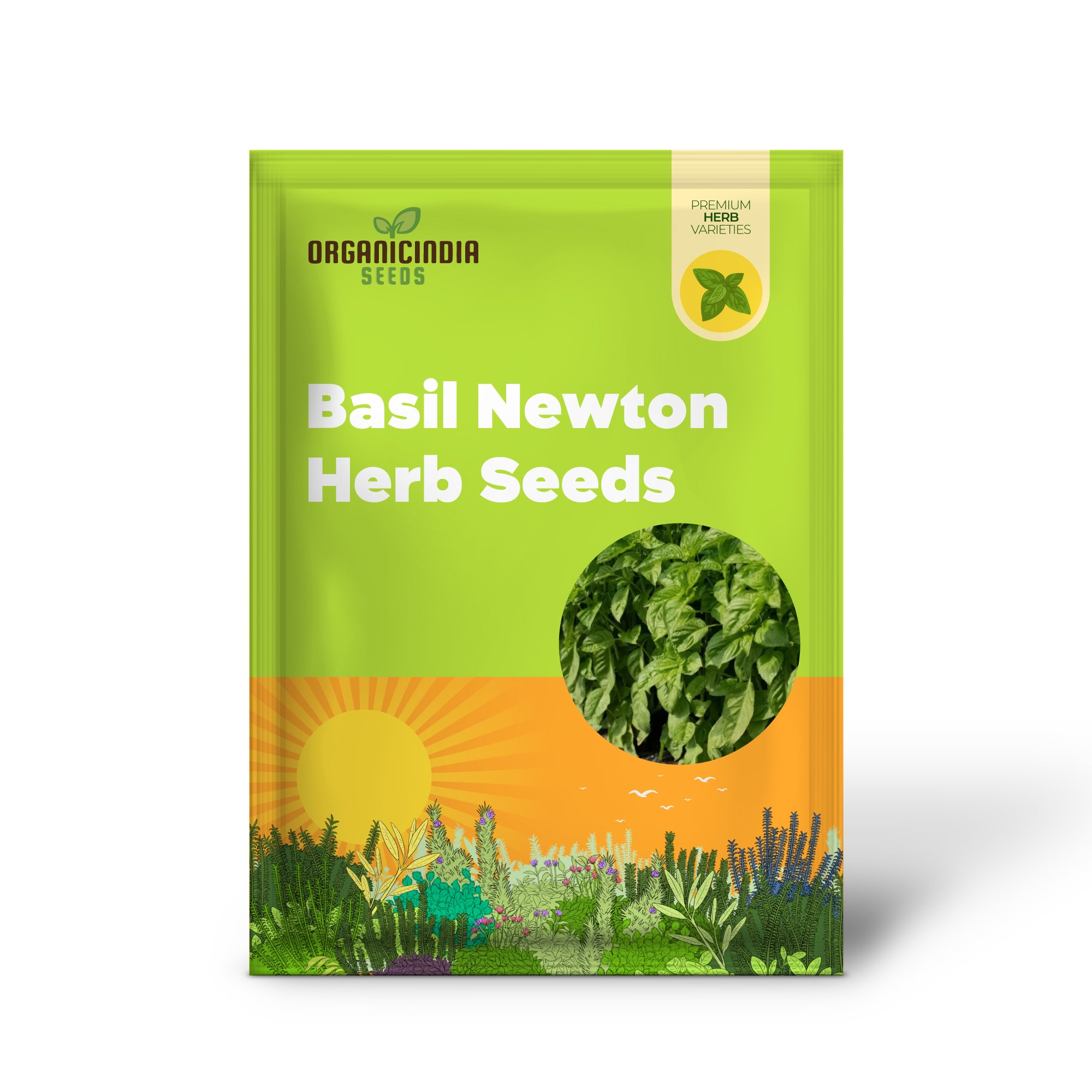 Basil Newton Herb Seeds for Planting, Grow Fresh, Fragrant Basil in Your Garden, Easy-to-Grow Seeds for Home Gardens