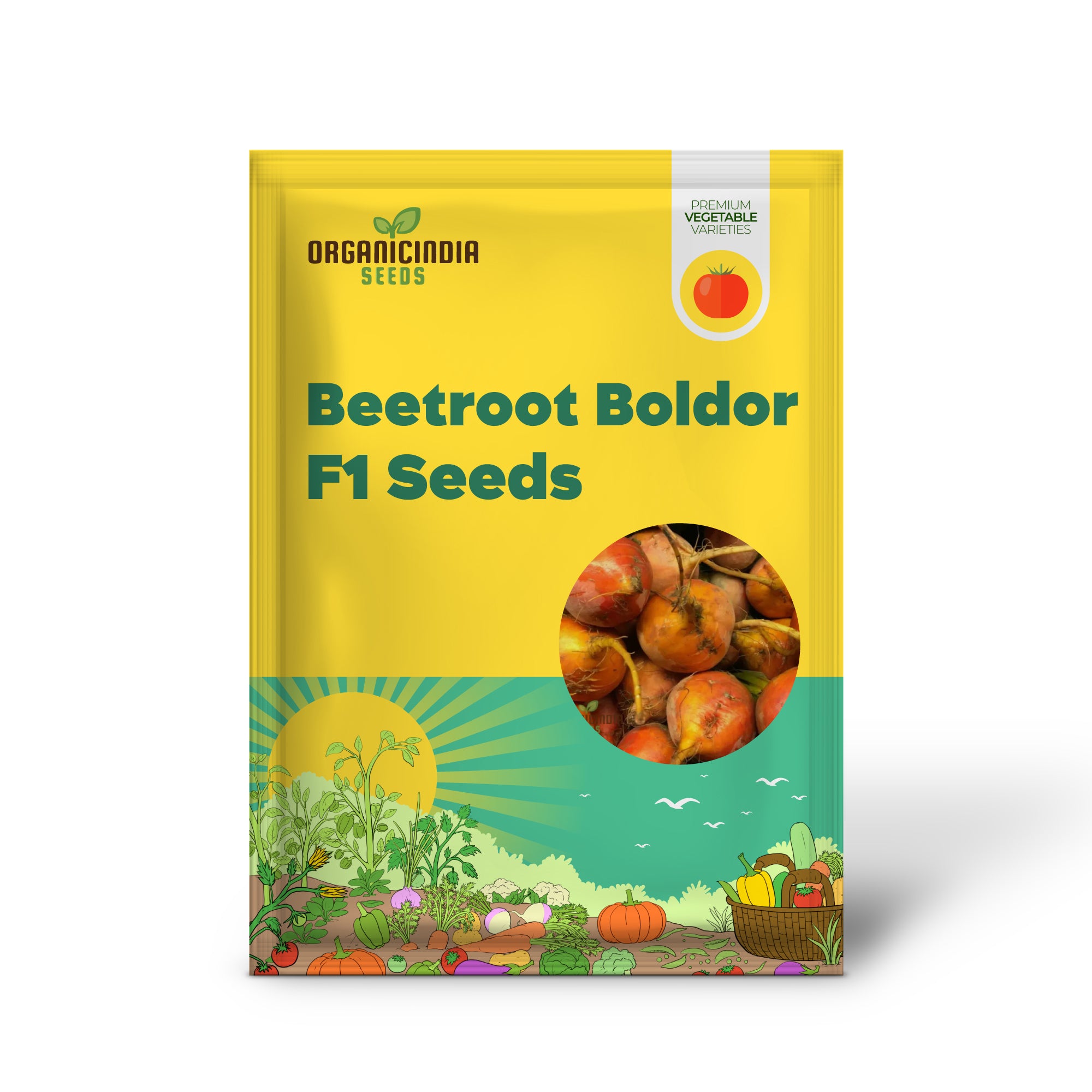 Yellow Beetroot Boldor F1 Vegetable Seeds for Planting, Premium Quality Seeds for Gardening