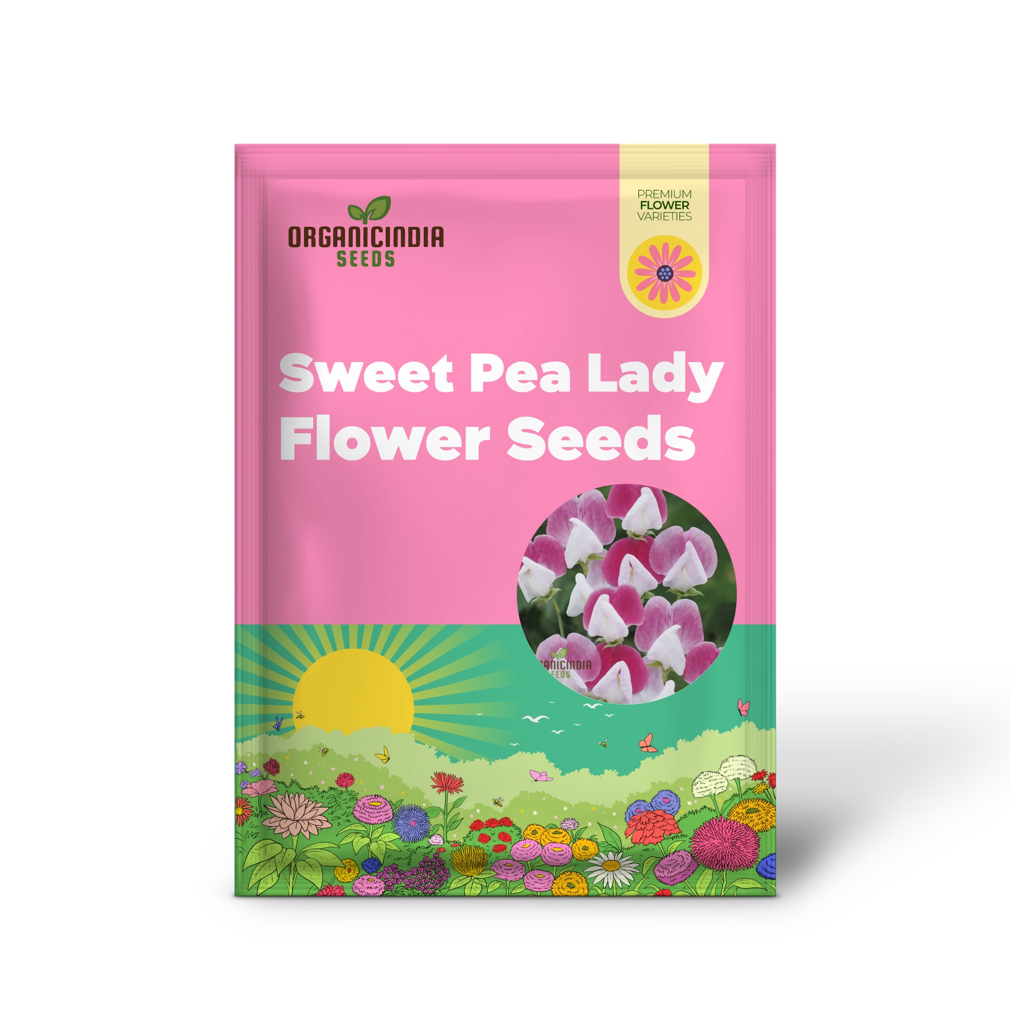 Sweet Pea (Tall) Painted Lady Flower Seeds For Planting, Elegant and Fragrant Tall Sweet Peas for a Beautiful Garden Display