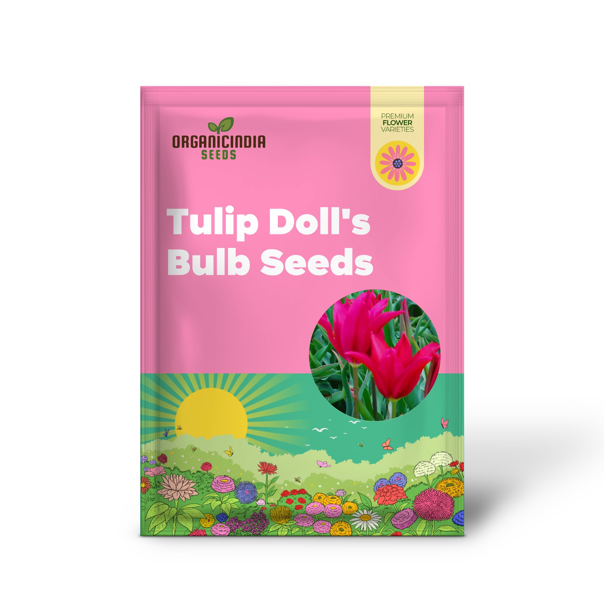 Tulip Doll's Minuet Bulb Seeds- Premium Gardening Seeds for Stunning Blooms | High-Quality Seeds"