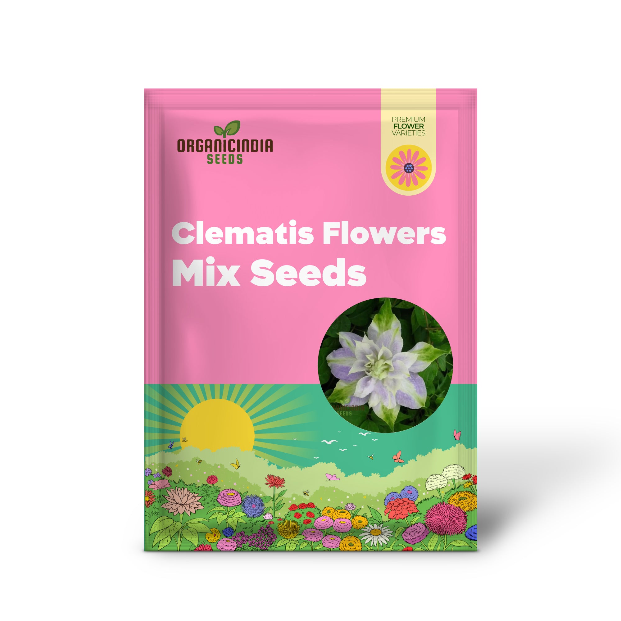 Mélange de graines de fleurs de clématite - Graines de plantes de jardinage, 30 graines/sac, couleur 14