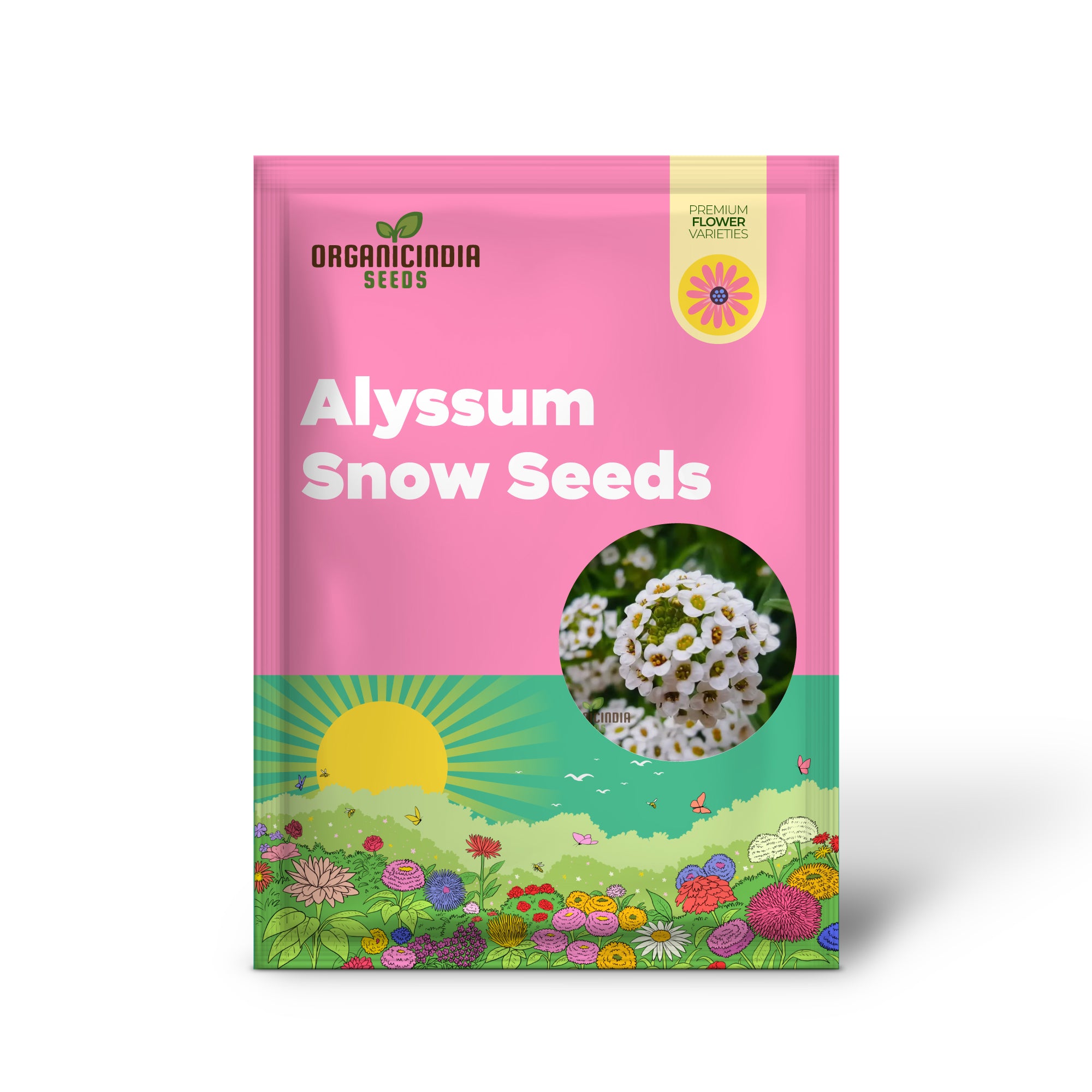 Sweet White Alyssum Snow Seeds for Planting - 100 pcs