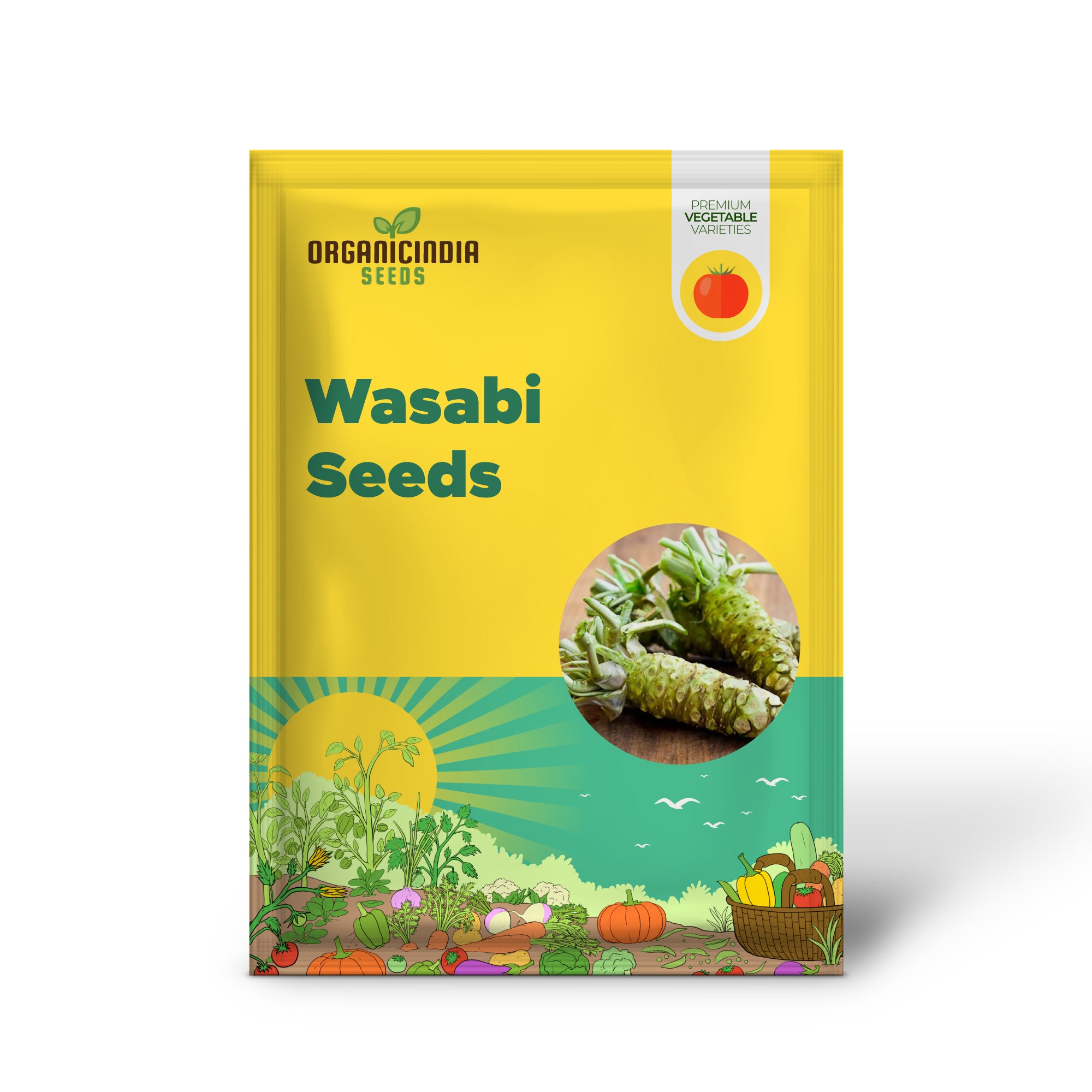 Graines de wasabi Raifort japonais pour condiments épicés et pâtes piquantes Graines de légumes – 100 pièces