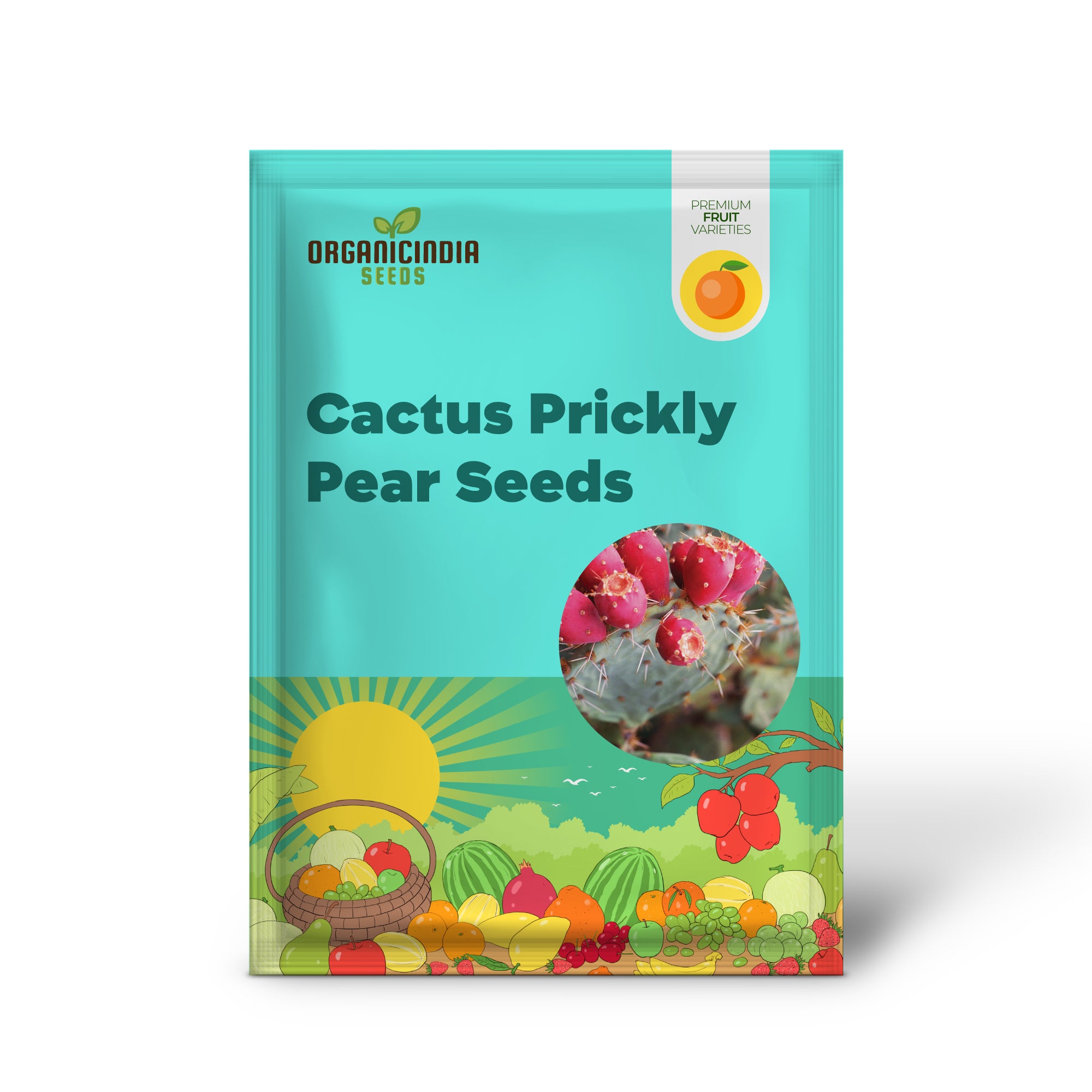 20 Red Cactus Prickly Pear Seeds | Opuntia Ficus Indica Indian Fig Sabras Fruit | Unique Edible Cactus Seeds