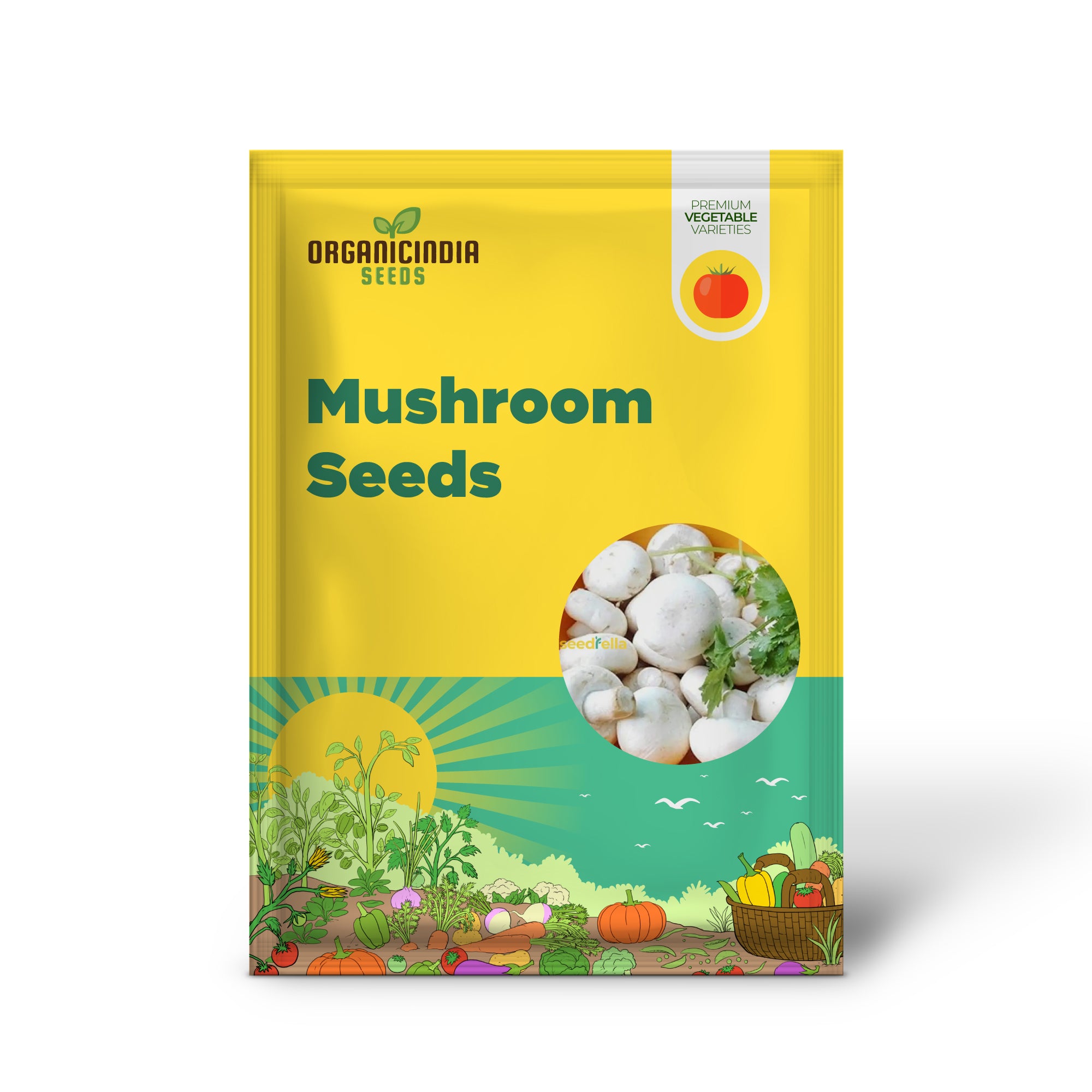 White Mushroom Vegetable Seeds for Easy Planting - Grow Fresh, Delicious Mushrooms at Home