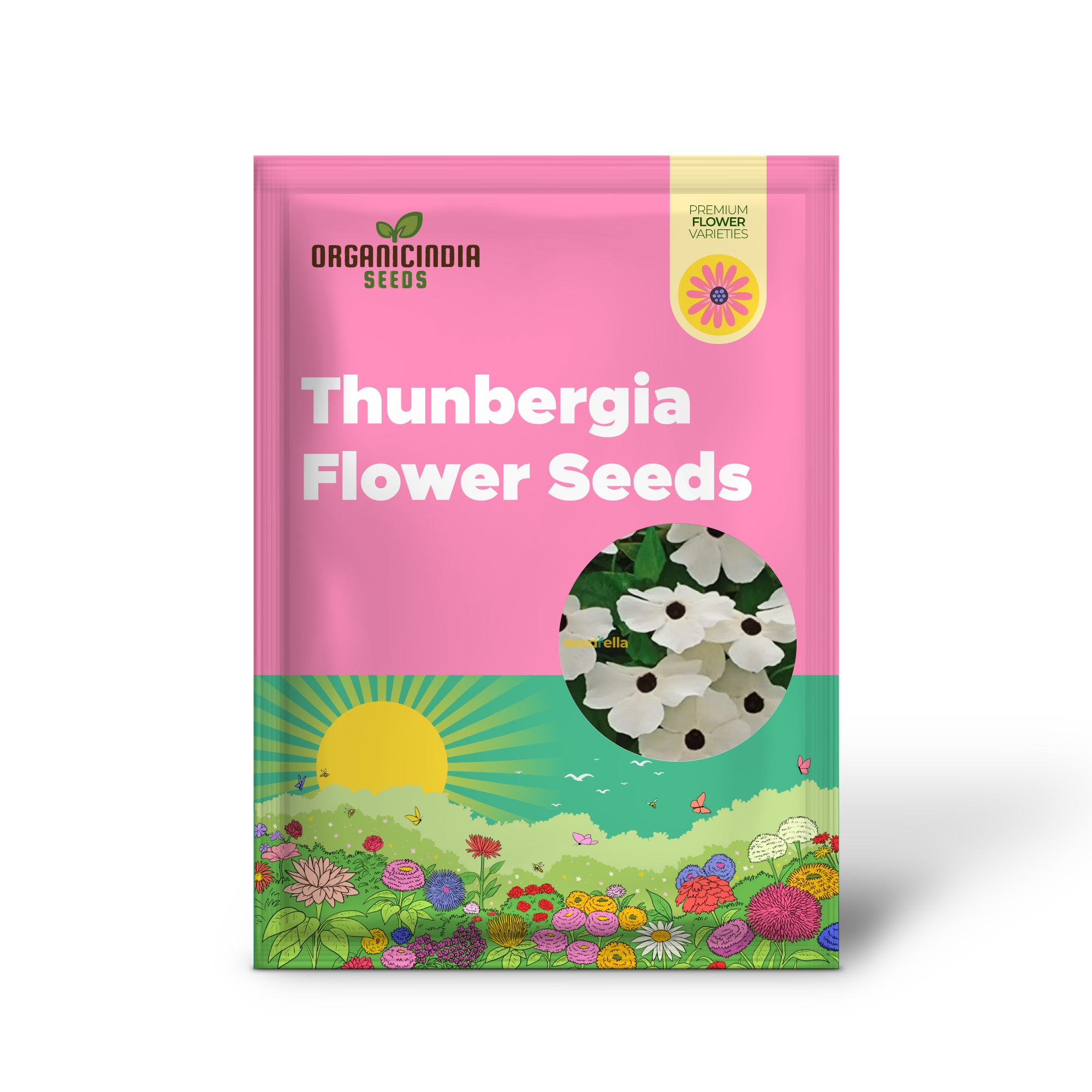 Thunbergia Flower Seeds for Planting - Grow Vibrant, Colorful Blooms in Your Garden