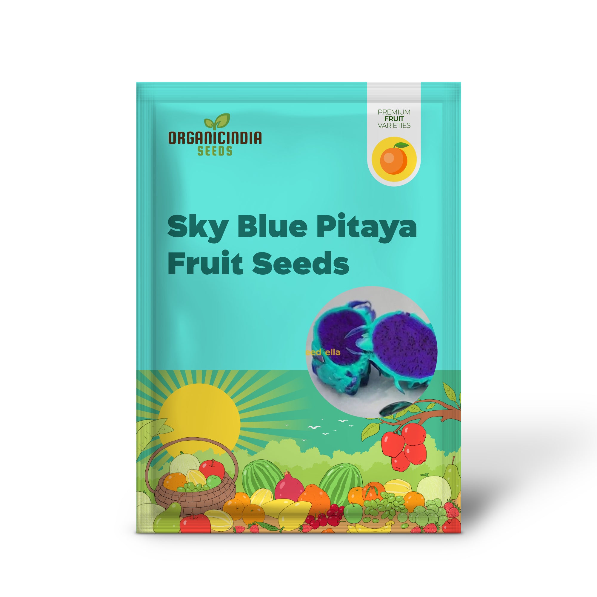 Sky Blue Pitaya Fruit Seeds for Planting - Grow Exotic, Sweet Tropical Dragon Fruit at Home