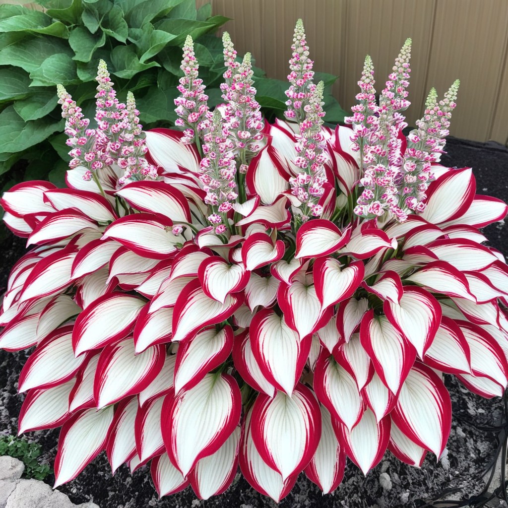 Hosta Plant Seeds - White & Red Varieties | Rare Shade-Loving Perennial Seeds for Lush Foliage Gardens