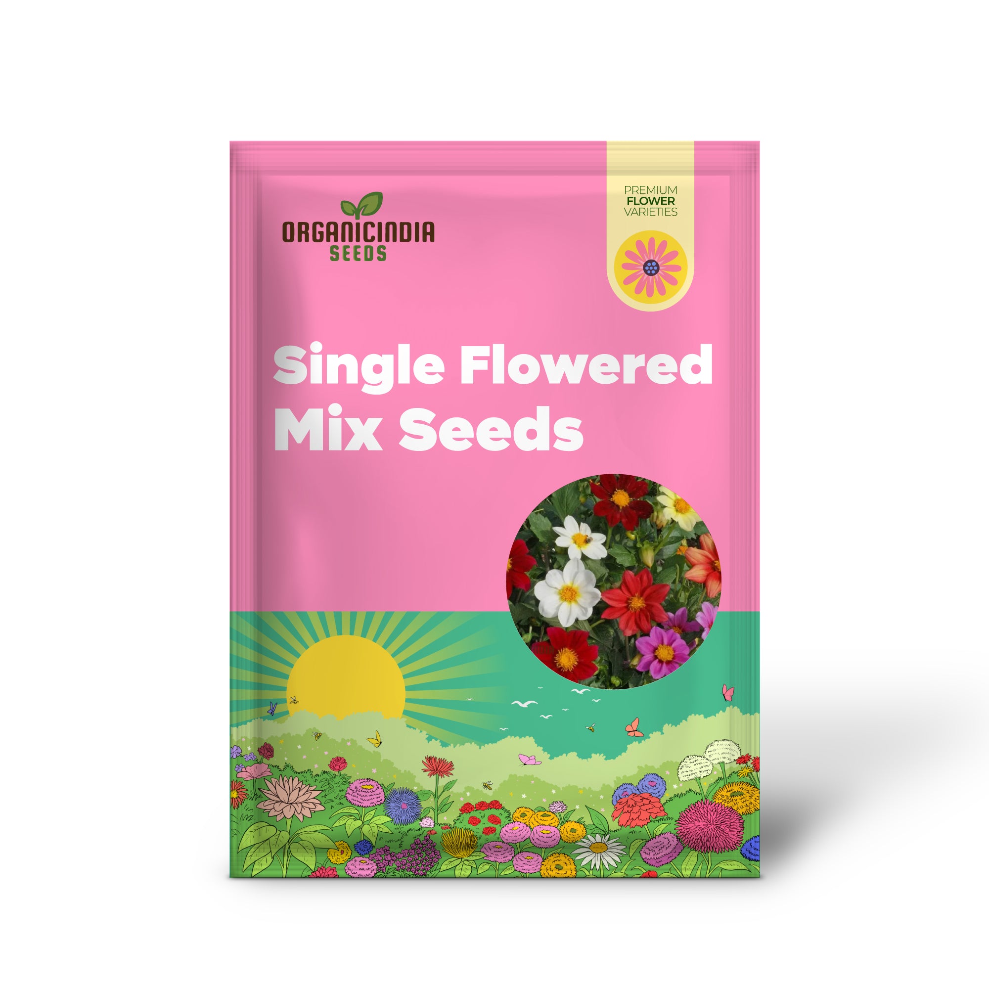 Single Flowered Mix Seeds for Planting - Buy Organic Seeds Online