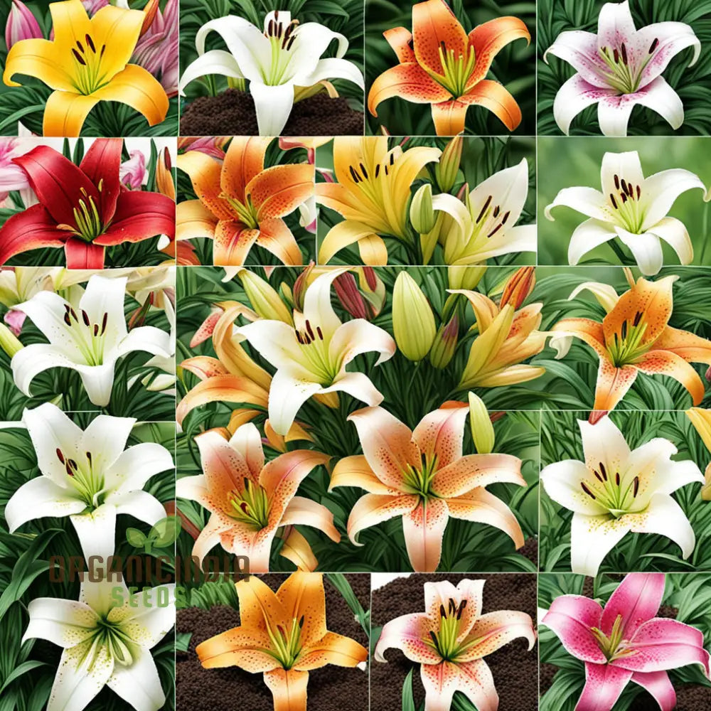 Asiatic Lily Flower Seeds Elegance And Beauty For Your Garden High-Quality Vibrant Blooms Perennials