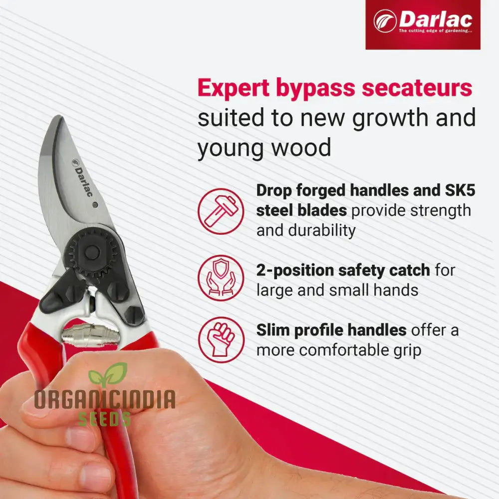 Classicpro 8.5’’ Premium Titanium Bypass Pruning Shears - Professional Heavy Duty Handheld