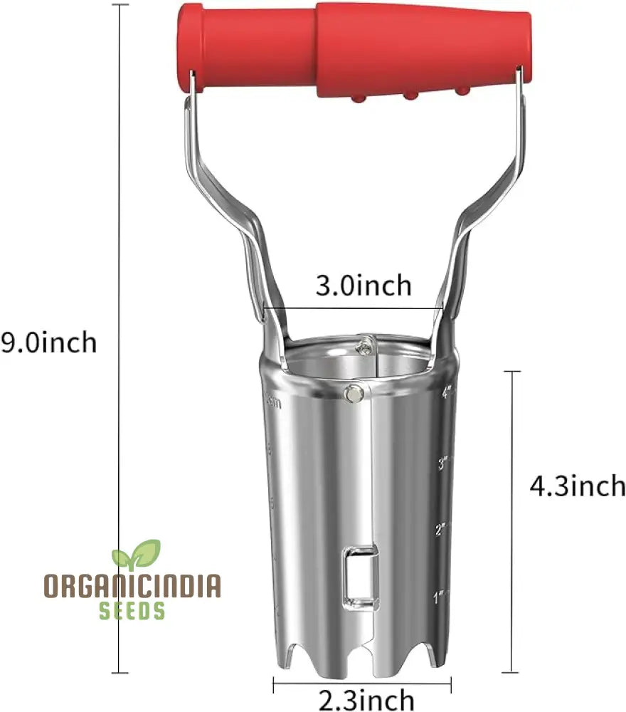 Depth Mark Bulb Planter - Perfect For Transplanting Bulbs Digging And Automatic Soil Release Seed