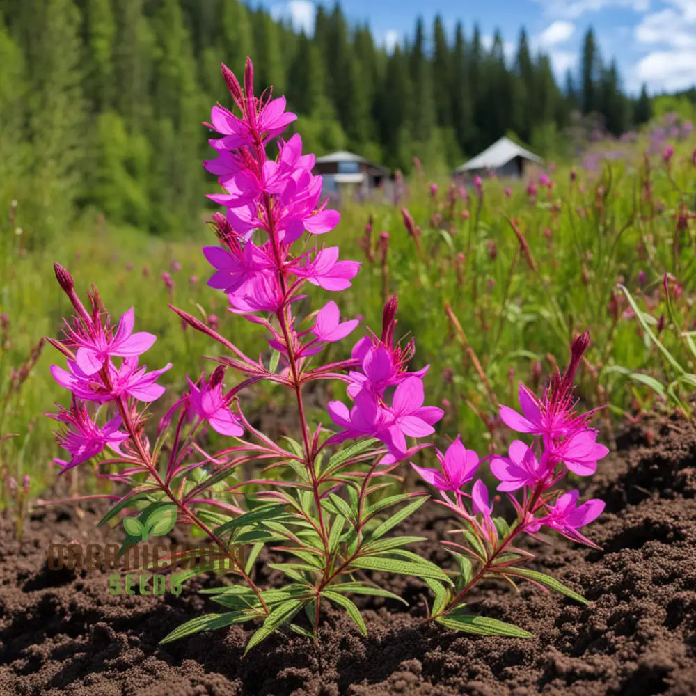 Epicorium Angustifolium Flower Seeds Vibrant Beauty Epilobium Angustifolium (Fireweed) For Your