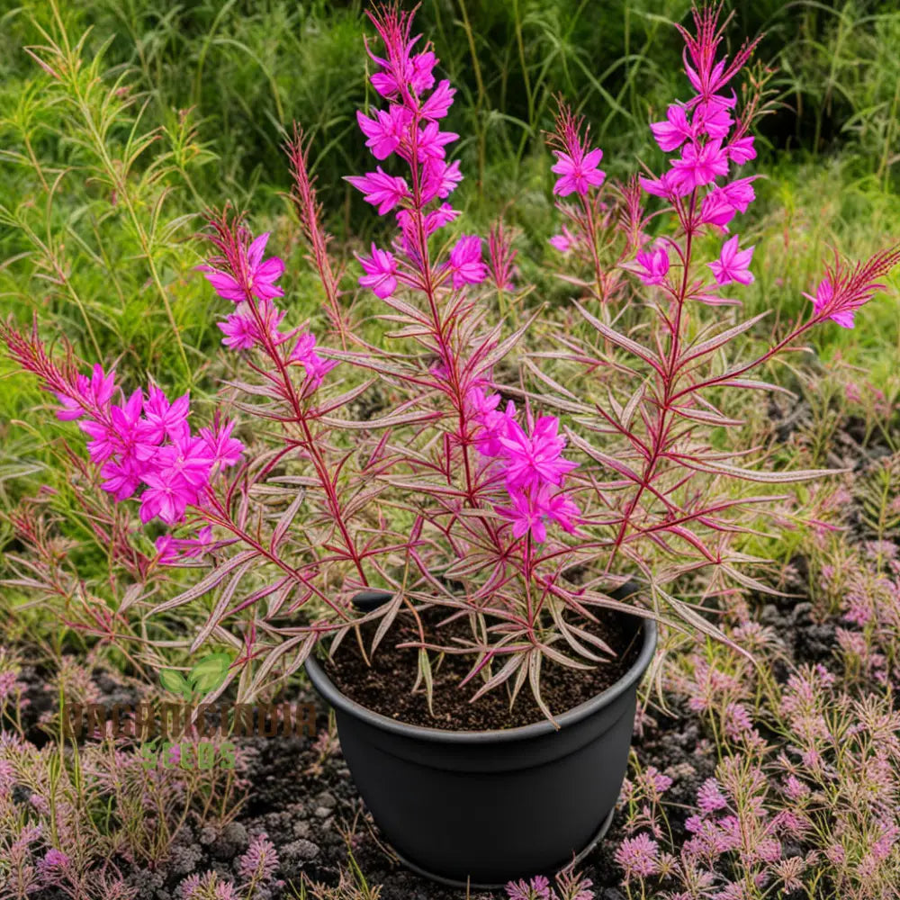 Epicorium Angustifolium Flower Seeds Vibrant Beauty Epilobium Angustifolium (Fireweed) For Your