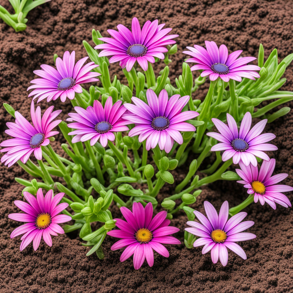 Mixed Ecklonis Osteospermum Seeds - Daisy-Like Blooms for Your Garden, High-Quality Flower Seeds for Planting and Gardening