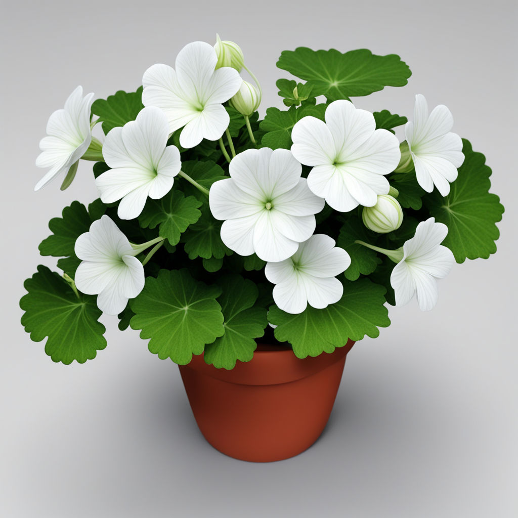 White Geranium Pelargonium Flower Seeds – Elevate Your Gardening Experience with Elegant, Timeless Blooms
