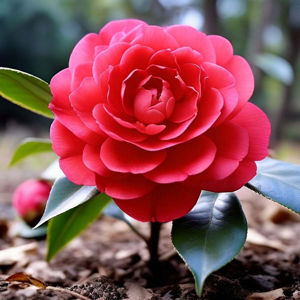 Red Camellia Flower Seeds, Cultivate Garden Elegance with Premium Blooms