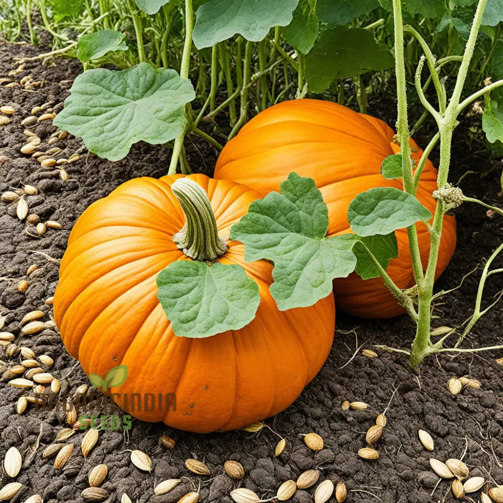 Heirloom Pumpkin Vegetable Seeds For Planting (Cucurbita Pepo) Grow Large Size Pumpkins Squash And