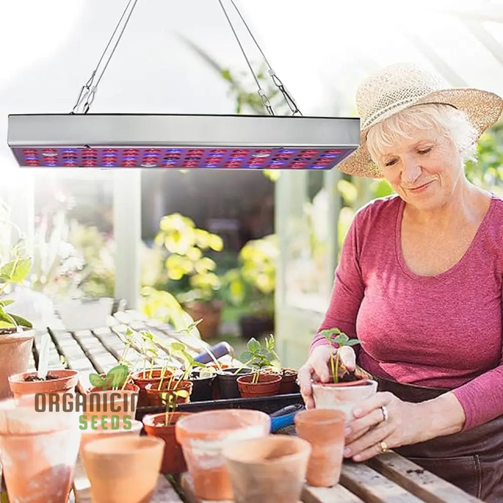 Led Grow Lights - Full Spectrum Lamp With Ir & Uv For Indoor Plants Micro Greens Clones Succulents