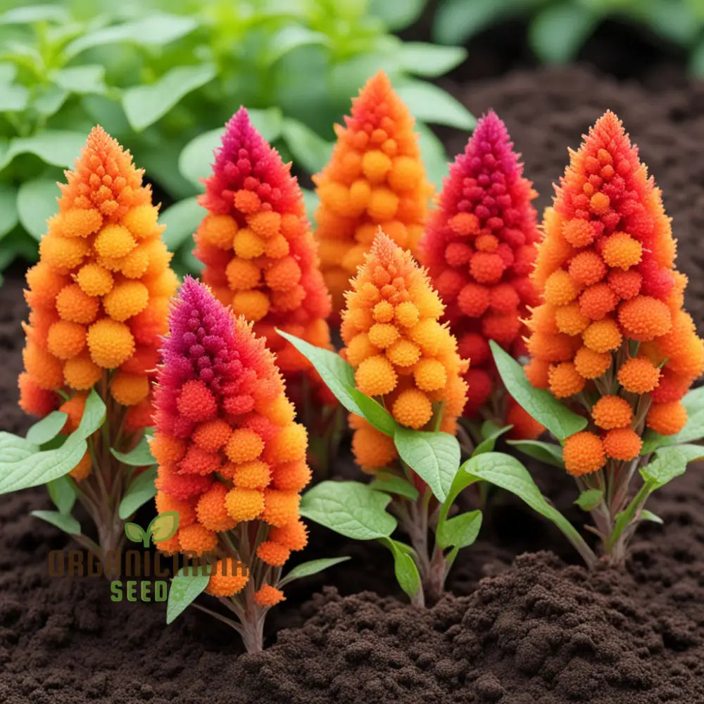 Orange Celosia Seeds Mix - Vibrant Plumes For Dazzling Garden Displays Annuals