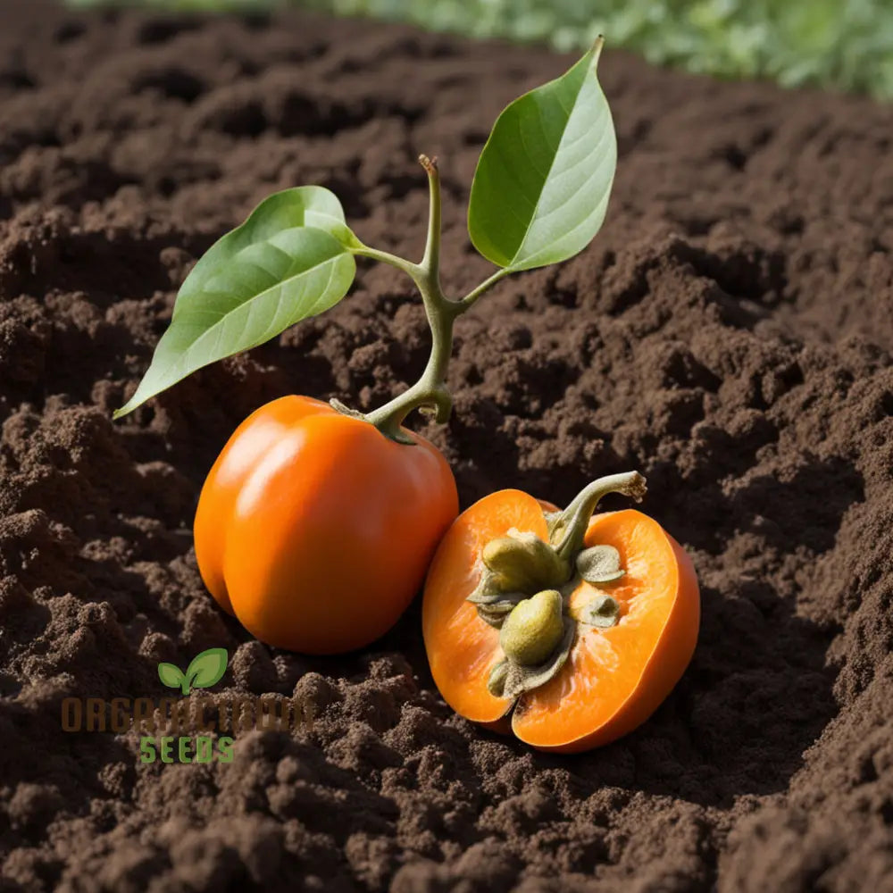 Orange Persimmon Fruit Seeds For Planting Cultivate Your Garden With Exotic