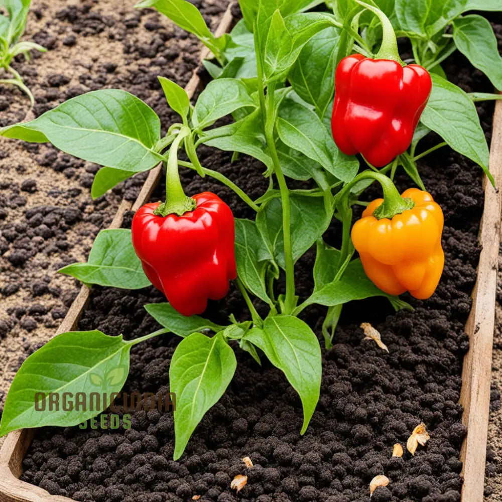 Organic Red Capsicum Seeds For Planting Premium Variety For Home Gardening And Fresh Harvests