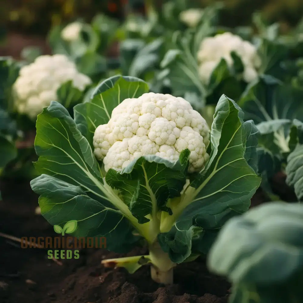 Organic White Cauliflower Seeds - Grow Crisp Nutrient-Rich Heads In Your Garden Leafy Greens