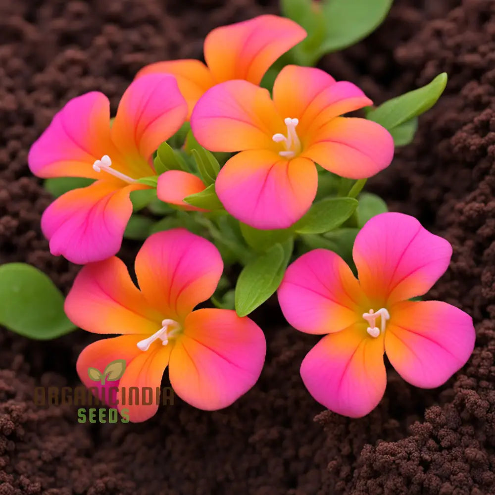 Premium Orange Pink Mirabilis Seeds - Rare Four Oâ€™clock Flowers For Vibrant Garden Blooms High