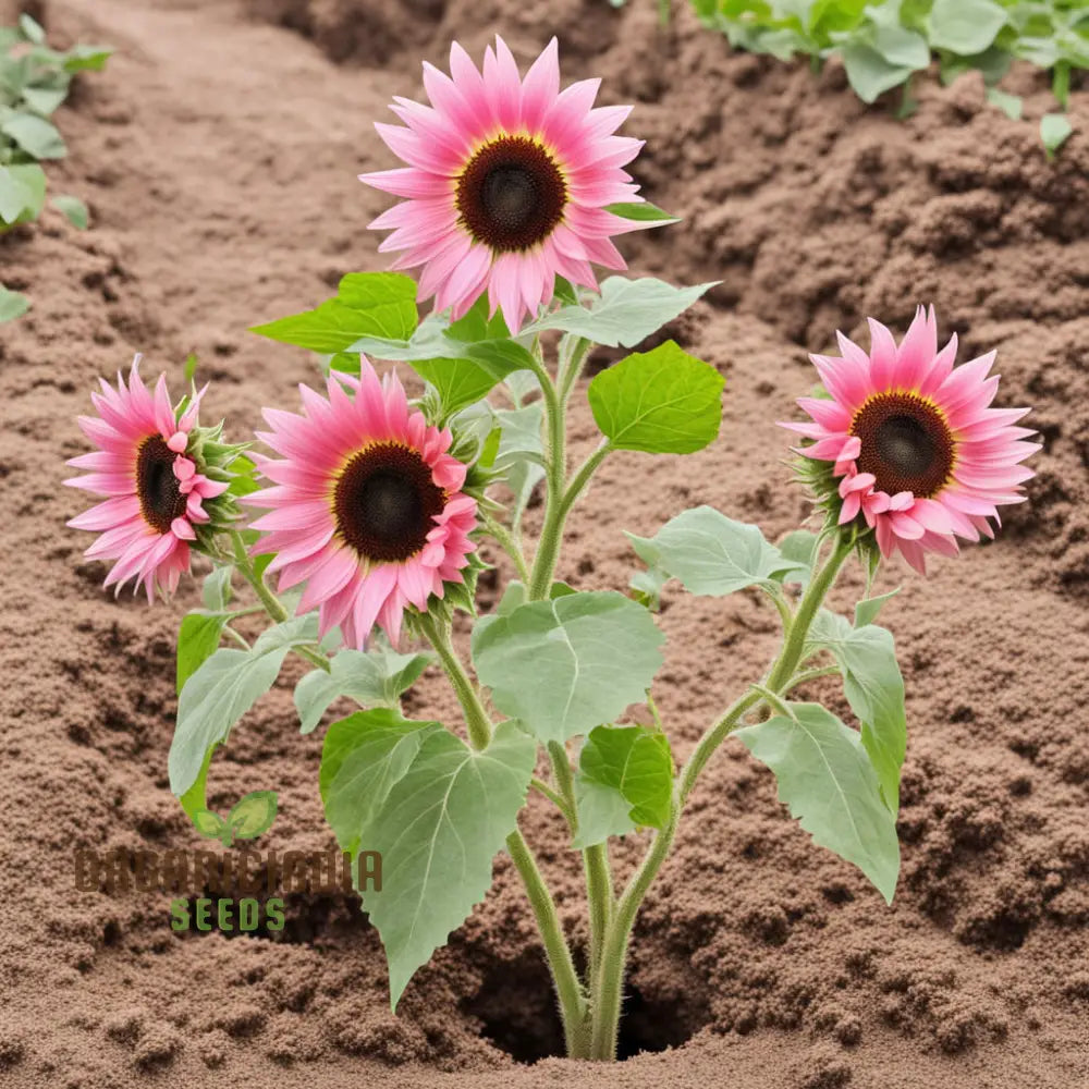 Premium Pink Sunflower Seeds Vibrant Blooms For Garden Planting Easy To Grow Attract Pollinators