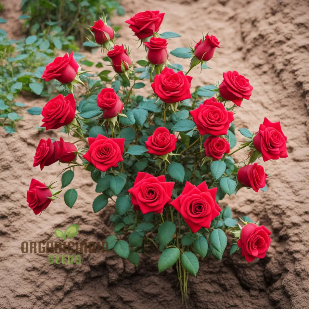 Premium Red Rose Flower Seeds - Grow Your Own Stunning Roses At Home With These High-Quality For