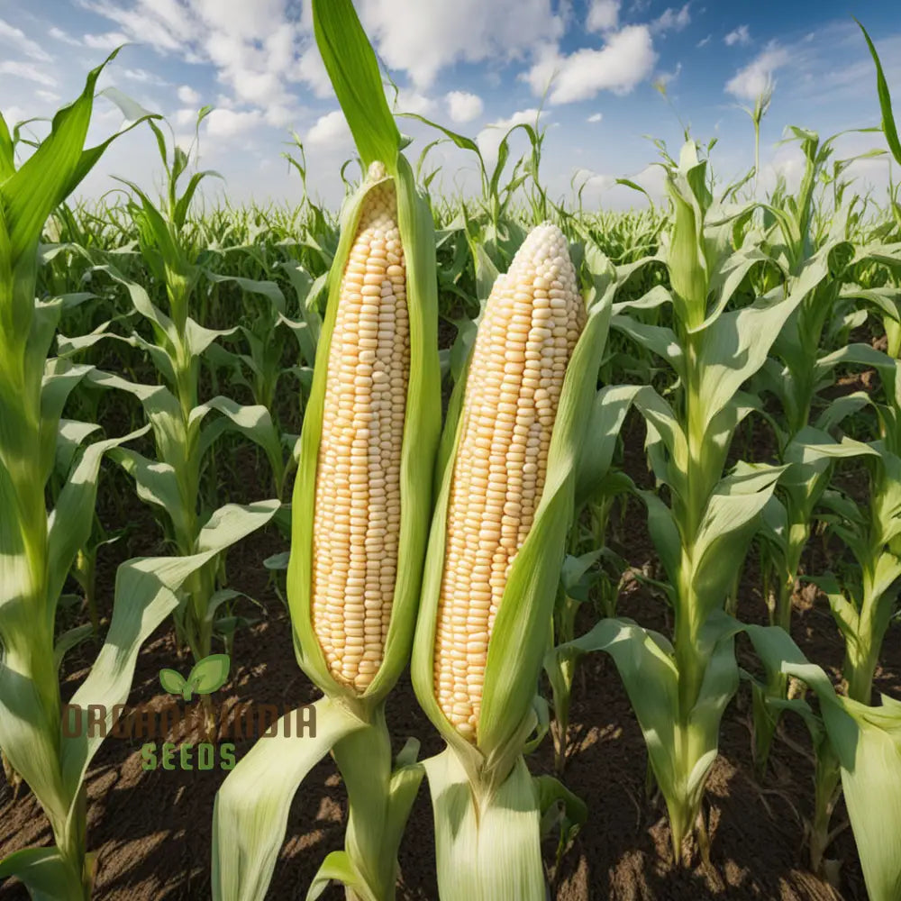 Pure White Sweet Corn Seeds Planting For Delightful Harvests Of Crisp Squash And Gourds