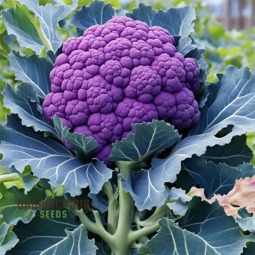 Purple Cauliflower Seeds Experience Garden Magic - Plant Vibrant For Stunning Harvests Leafy Greens