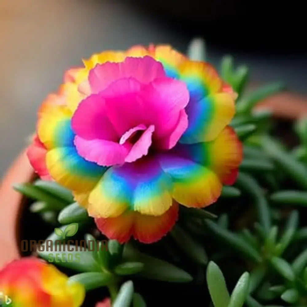 Rainbow Portulaca Flower Seeds - Perfect For Gardening Enthusiasts Vibrant & Hardy Your Garden